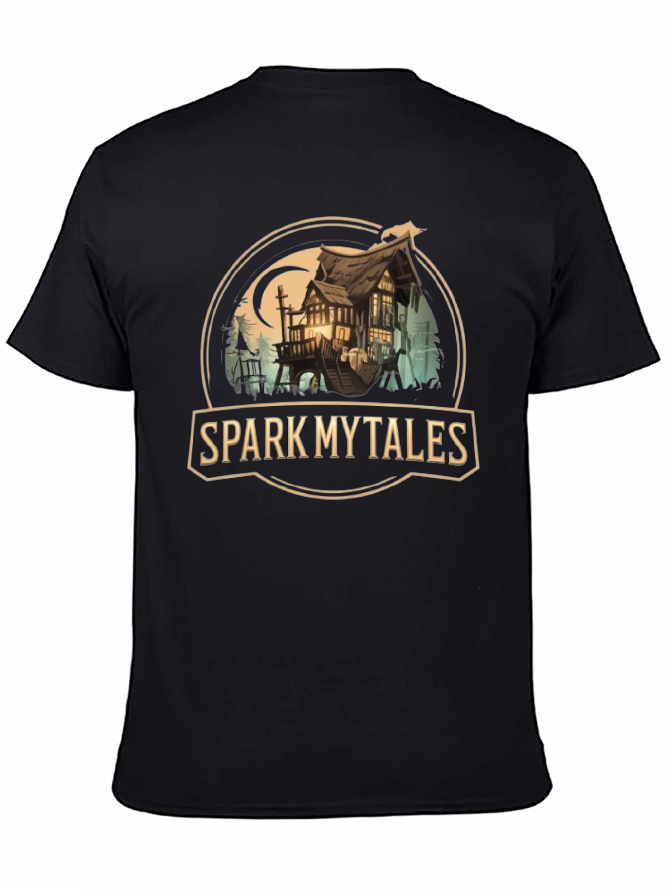 Black Spark Mytales Graphic Tee view 4