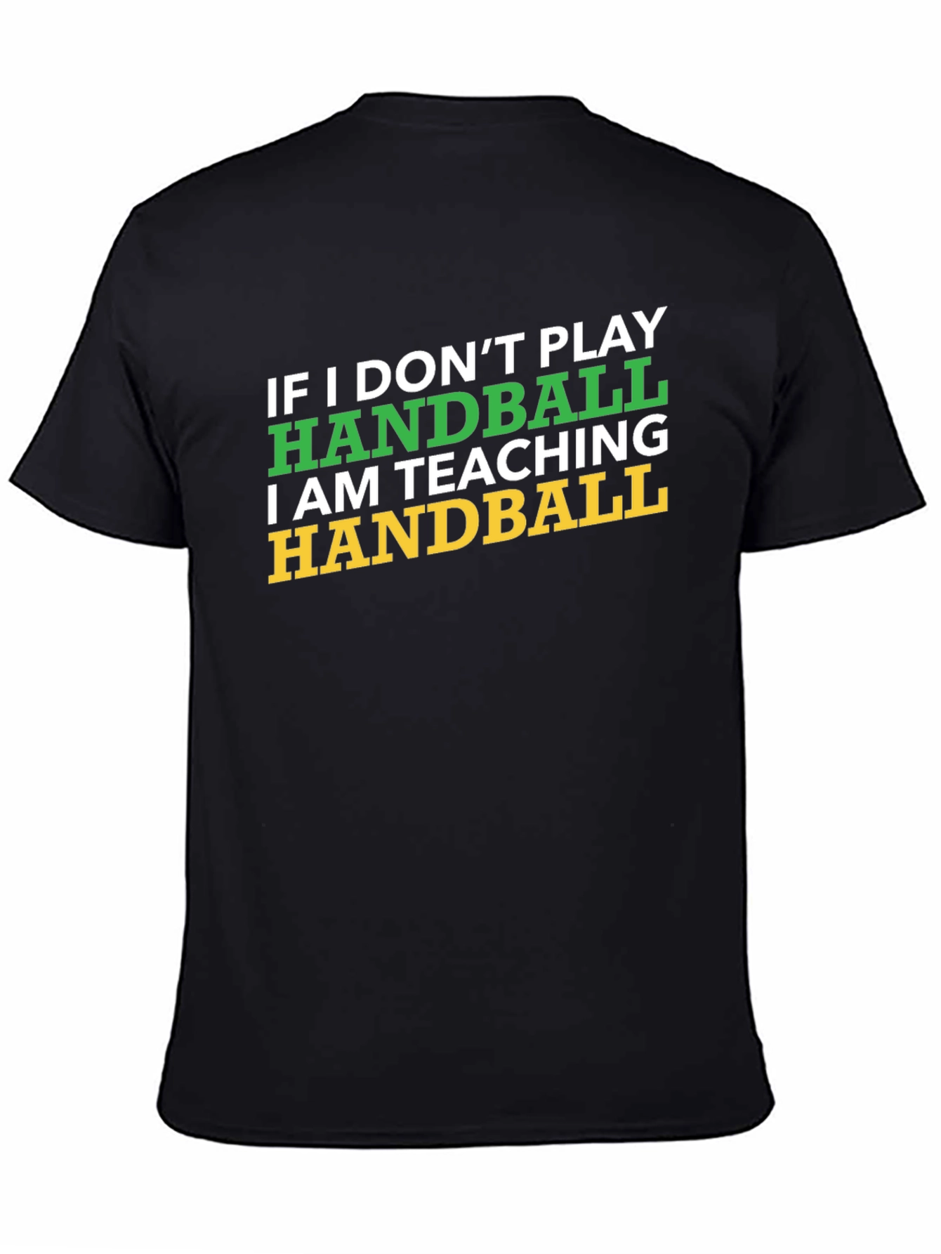 Black Handball Teacher T-Shirt - Funny Handball Gift view 4
