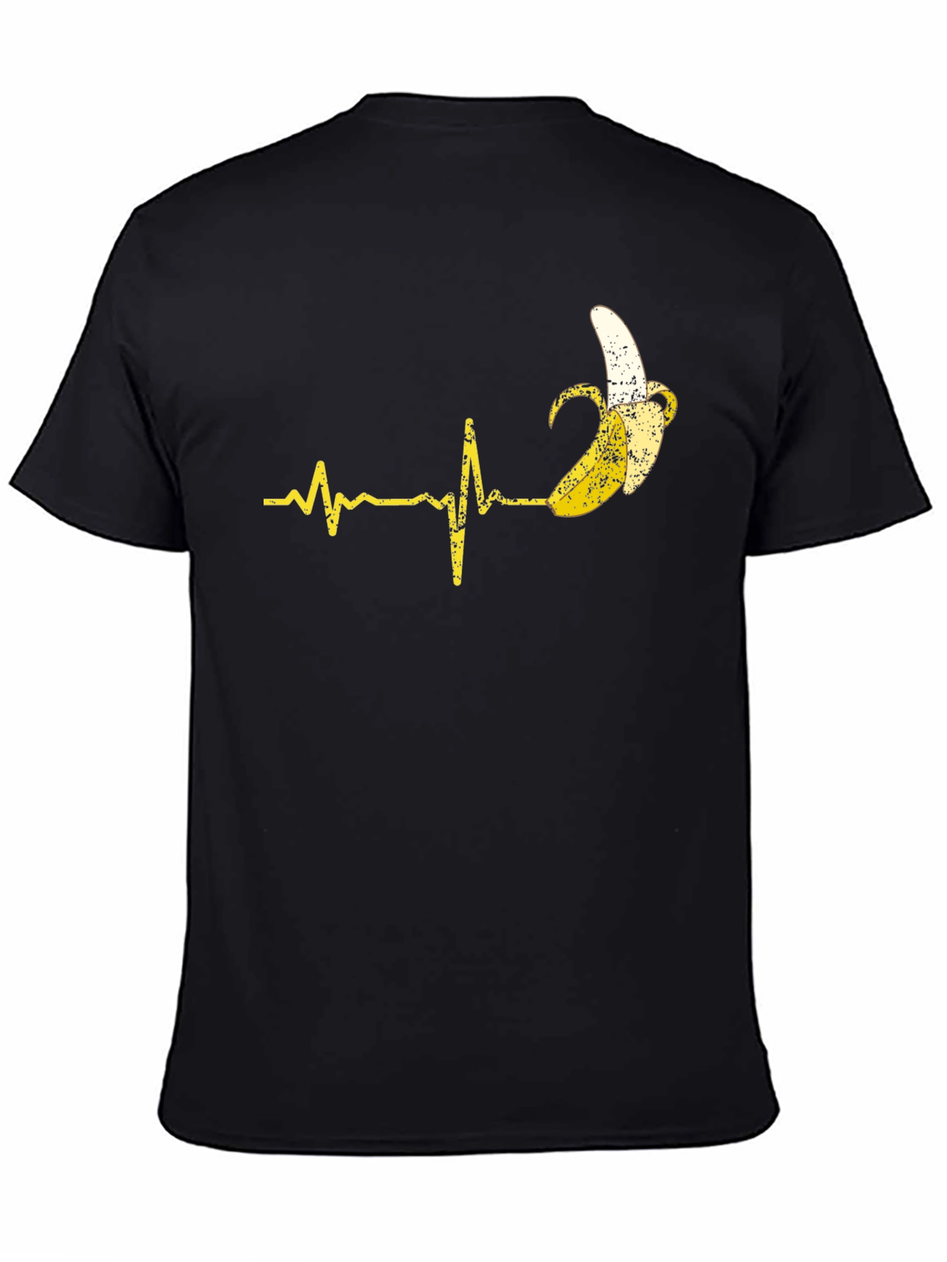 Black Banana Heartbeat T-Shirt - Quirky Graphic Tee view 4