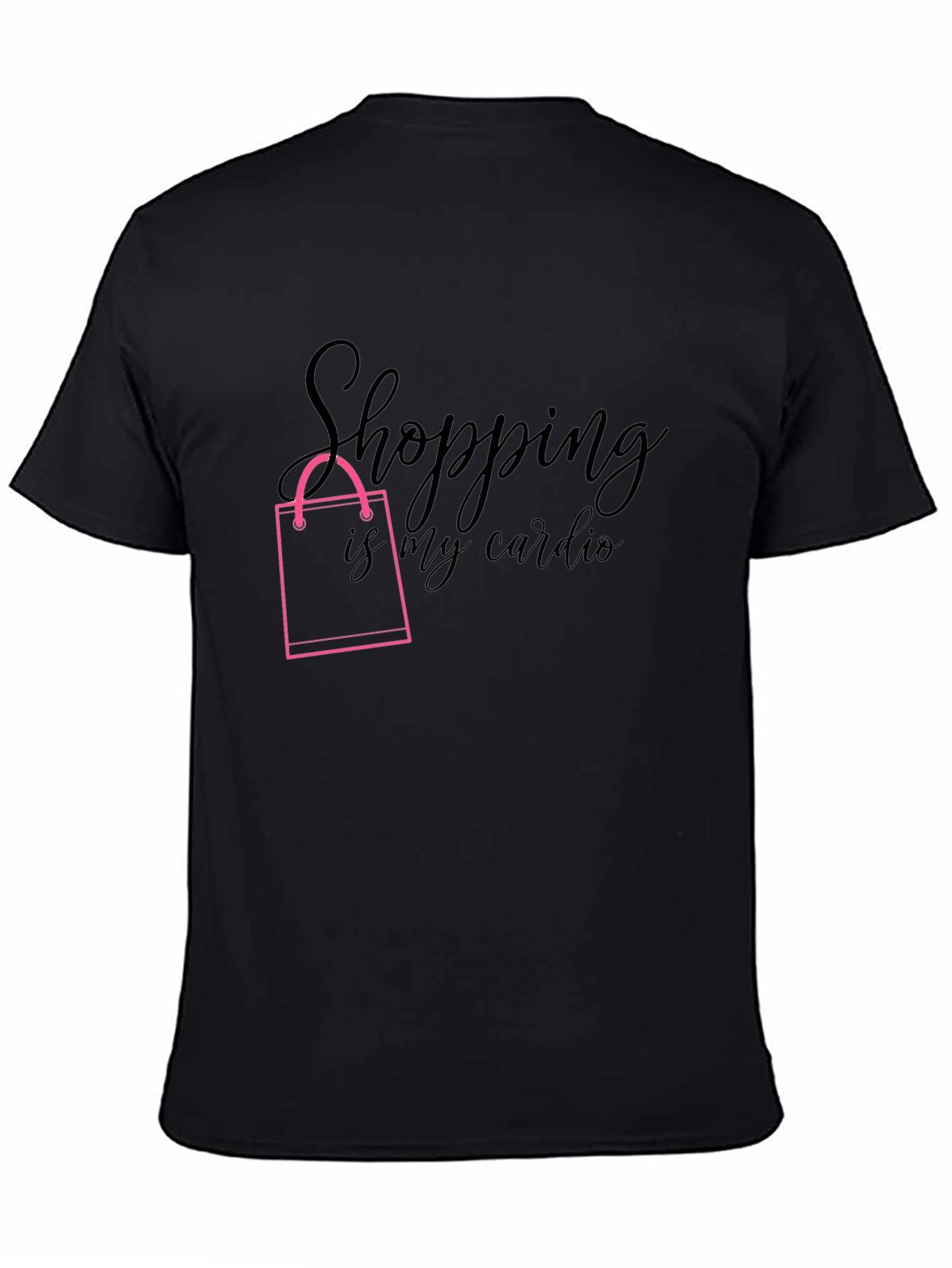 Black Shopping Is My Cardio Graphic Tee view 4