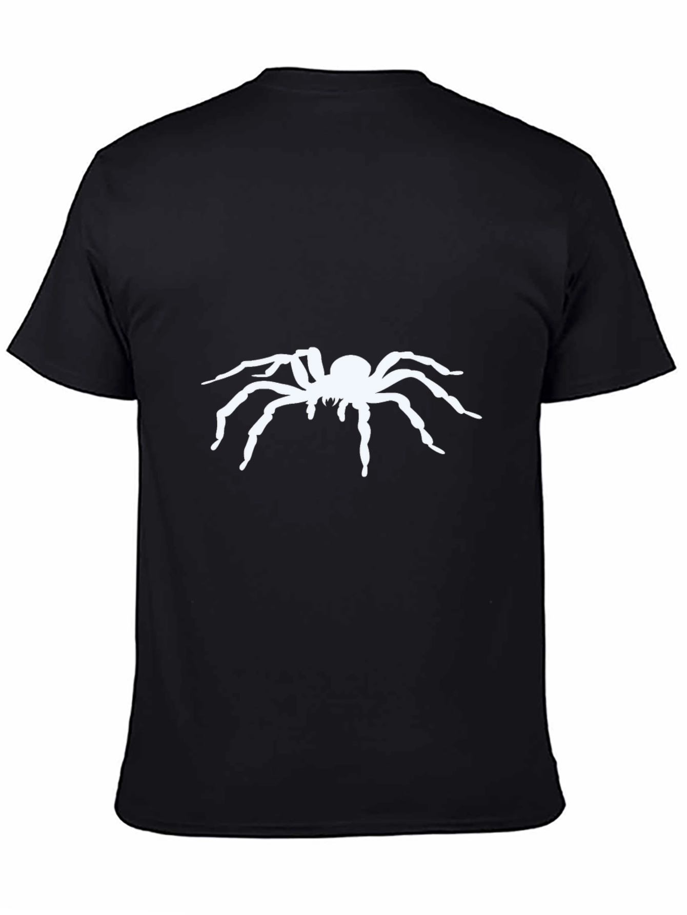 Black Spider Graphic Black T-Shirt for Men view 4