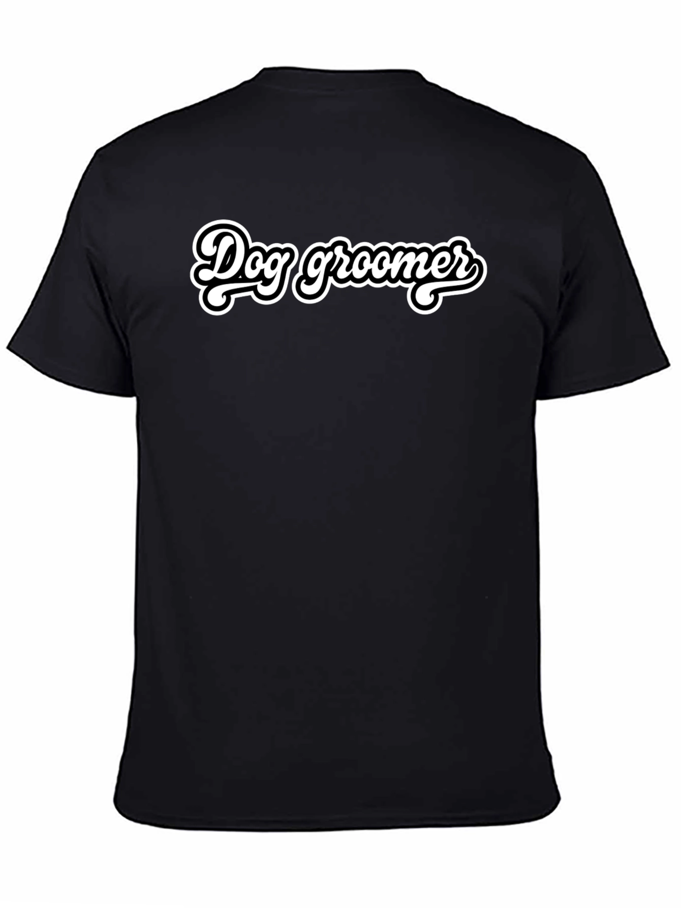 Black Dog Groomer T-Shirt - Stylish Pet Care Apparel view 4