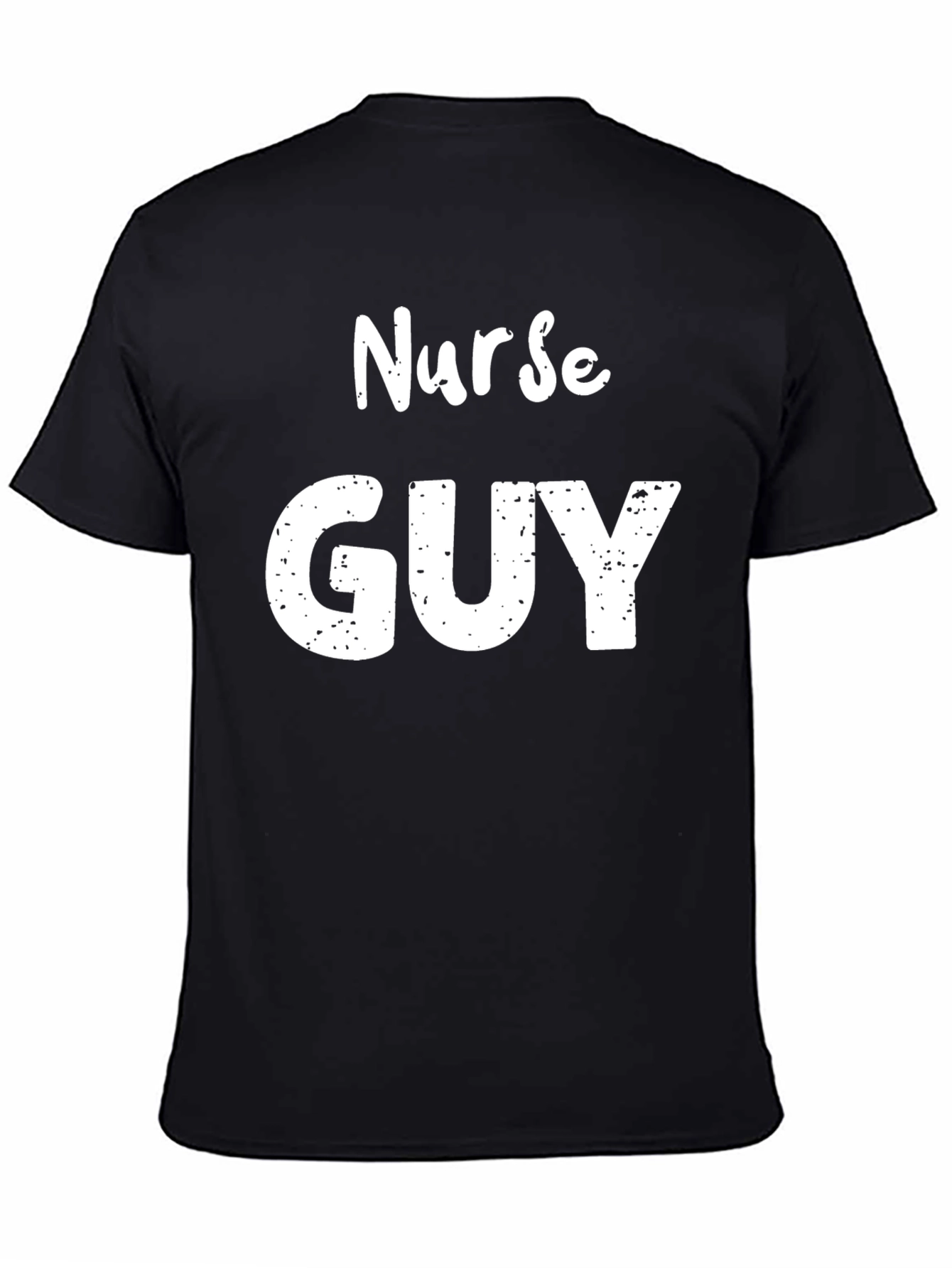 Black Nurse Guy T-Shirt - Black Graphic Tee view 4