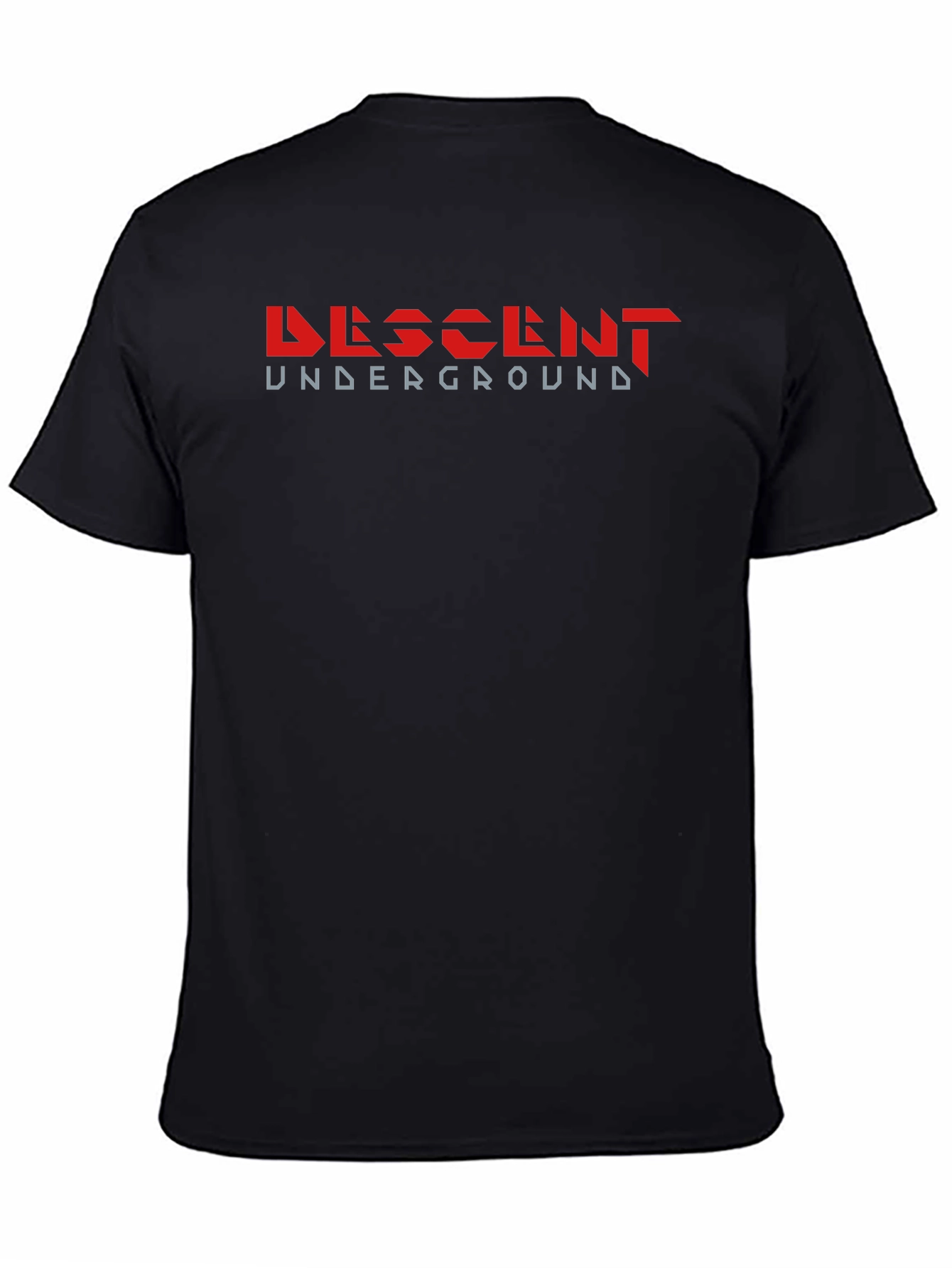 Black Descent Underground Graphic Black T-Shirt view 4