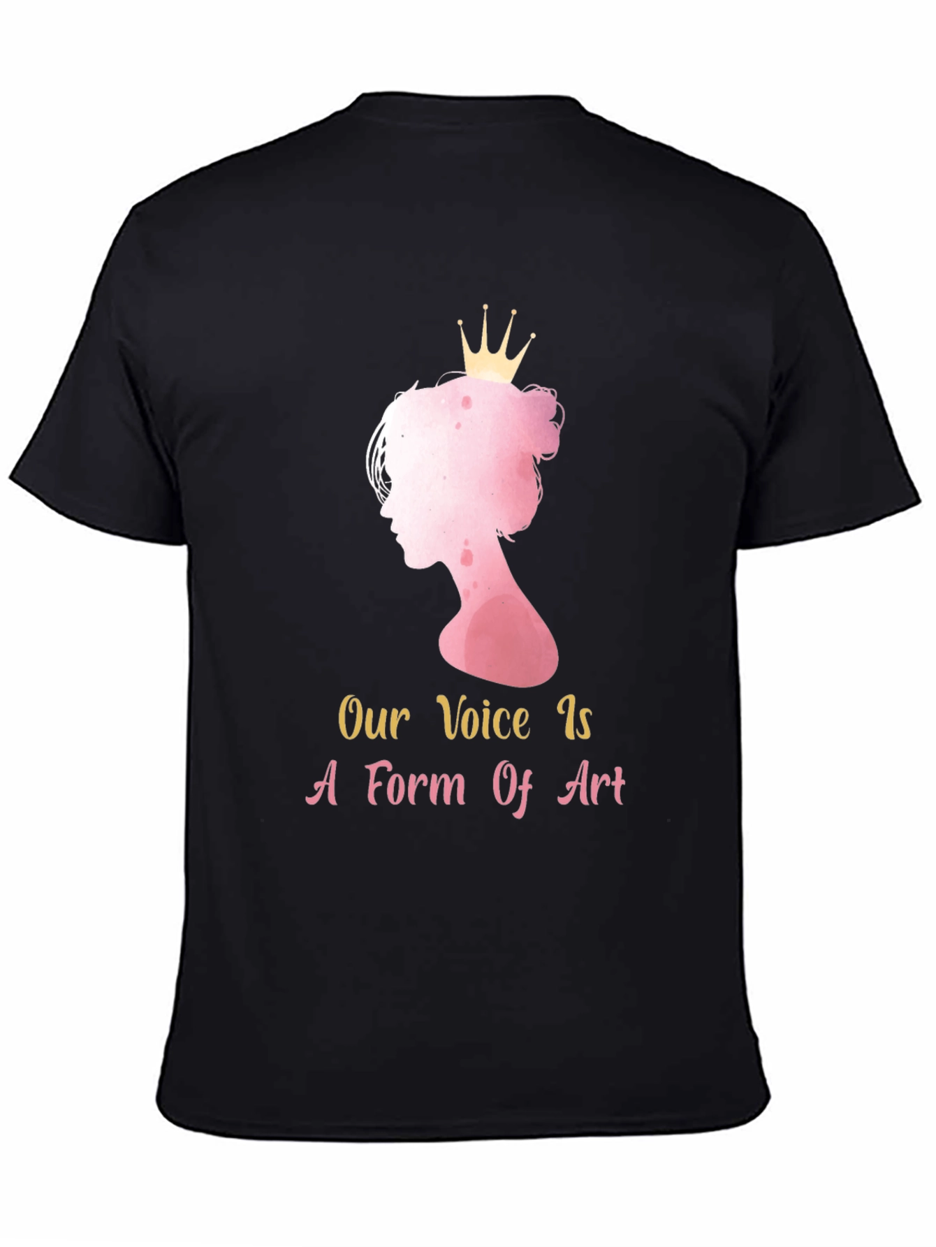 Black Feminist Art T-Shirt - Our Voice is Art view 4