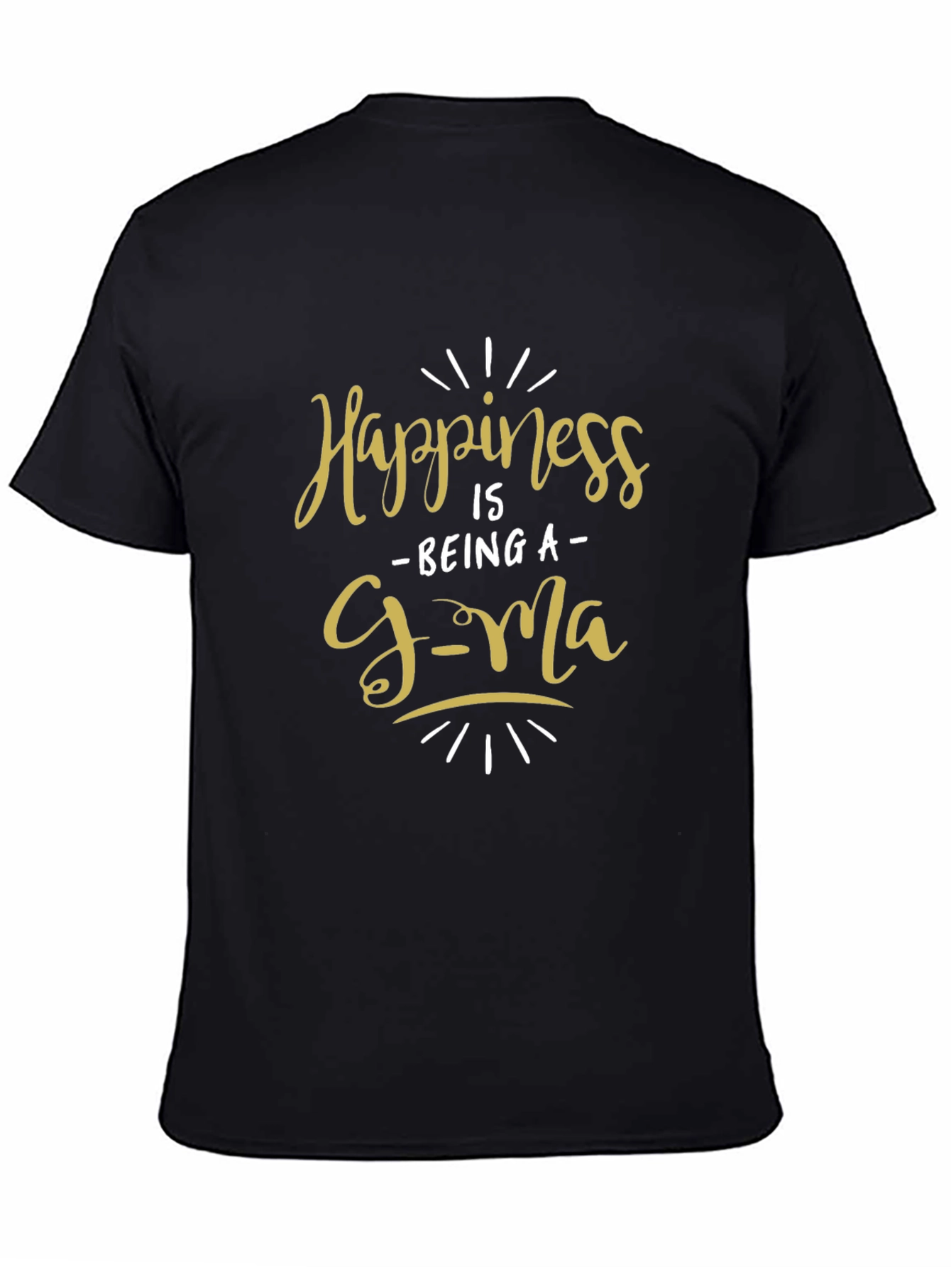 Black Happiness is Being a G-Ma T-Shirt view 4