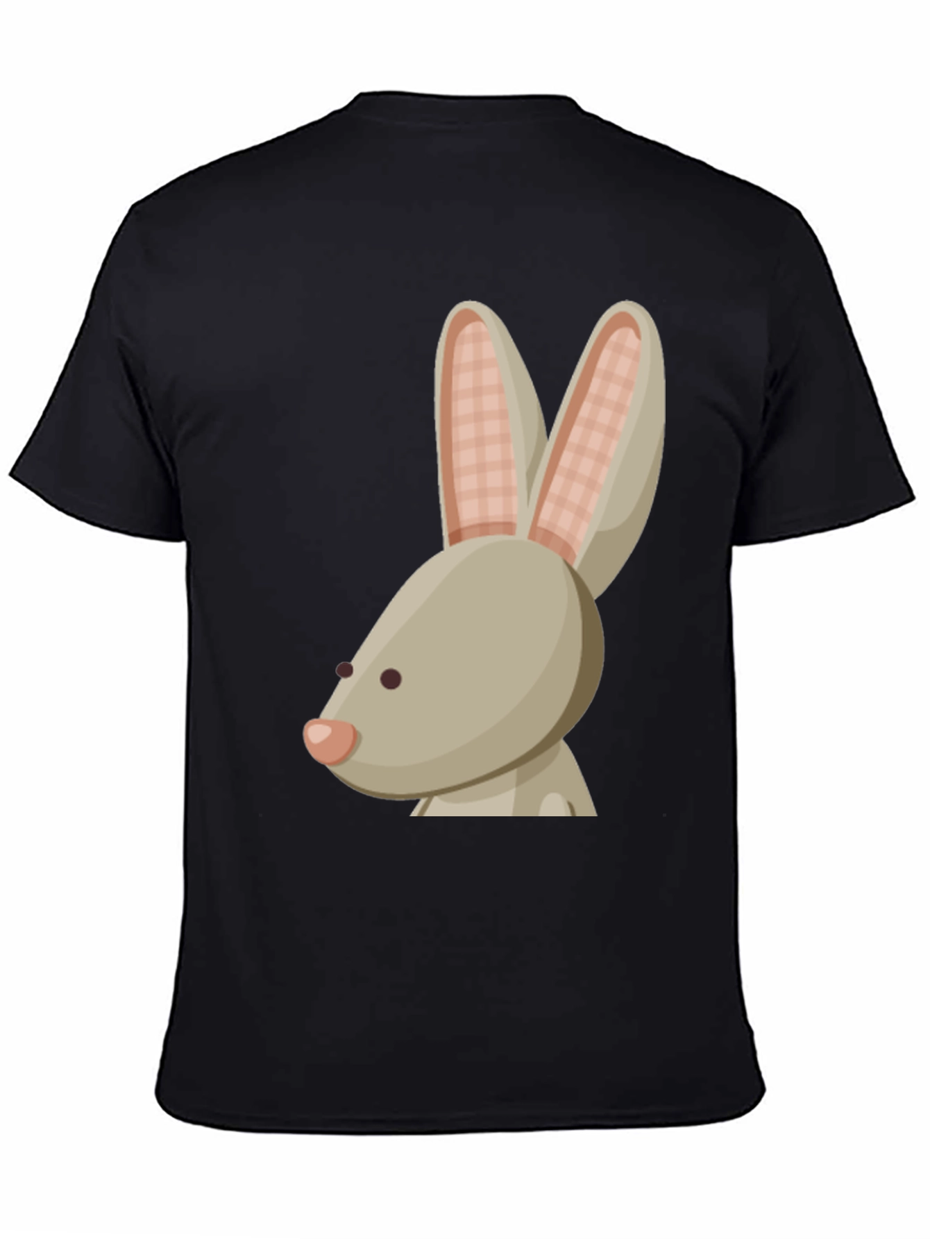 Black Bunny Graphic Tee - Soft Cotton, Casual Style view 4
