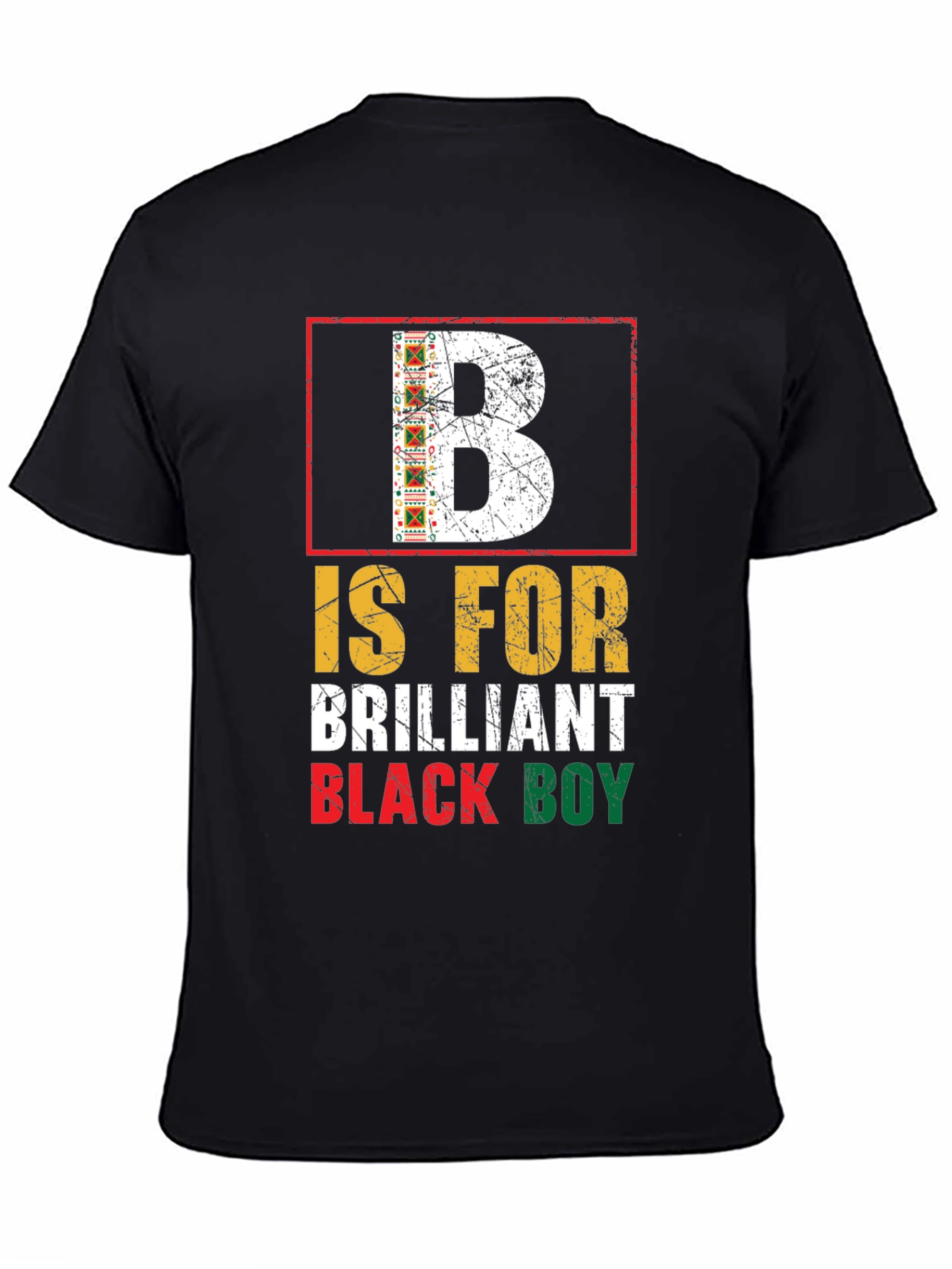 Black Brilliant Black Boy Graphic T-Shirt view 4