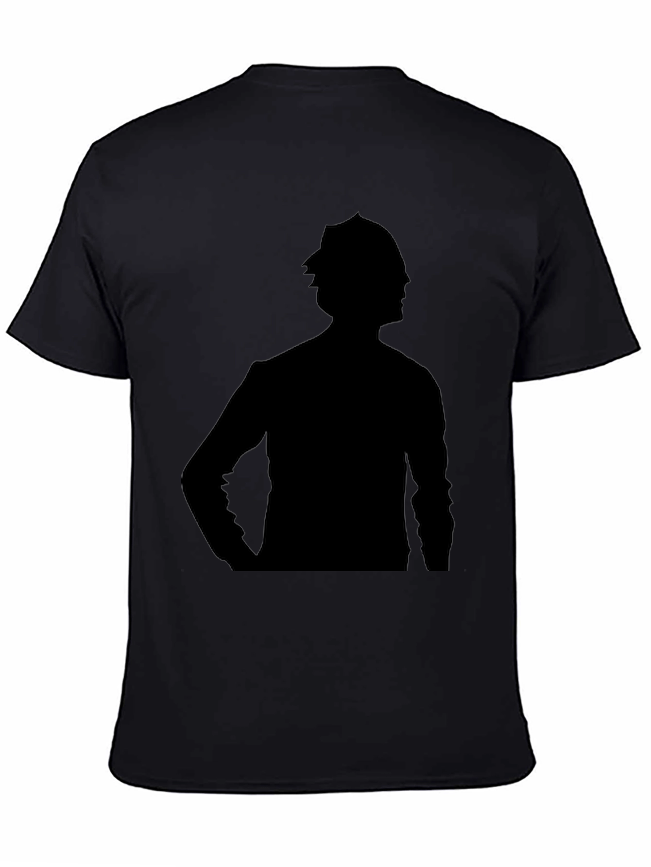 Black Mystery Silhouette Graphic Tee - Black view 4