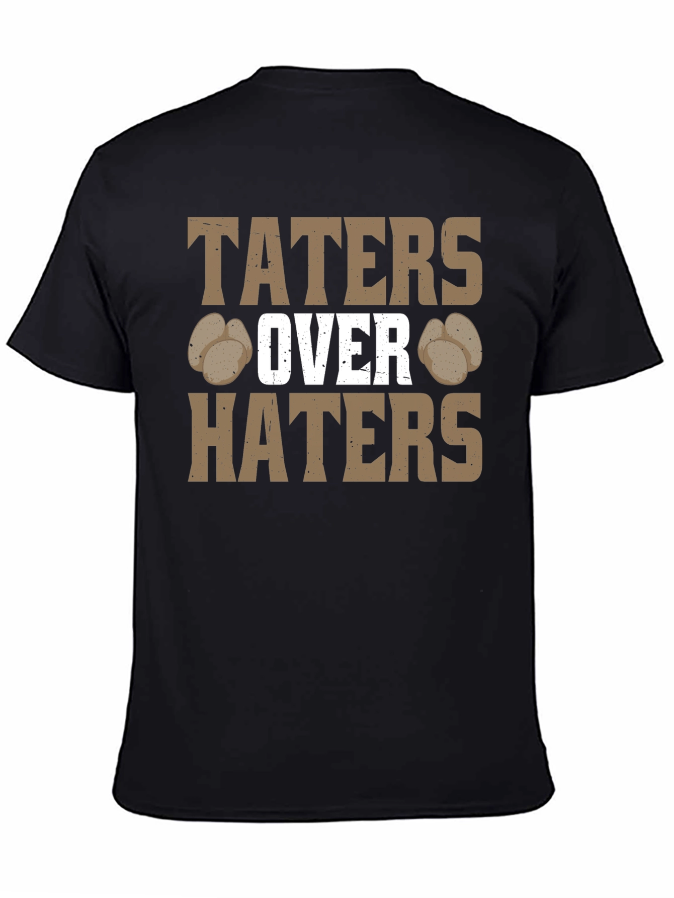 Black Taters Over Haters Graphic Tee view 4