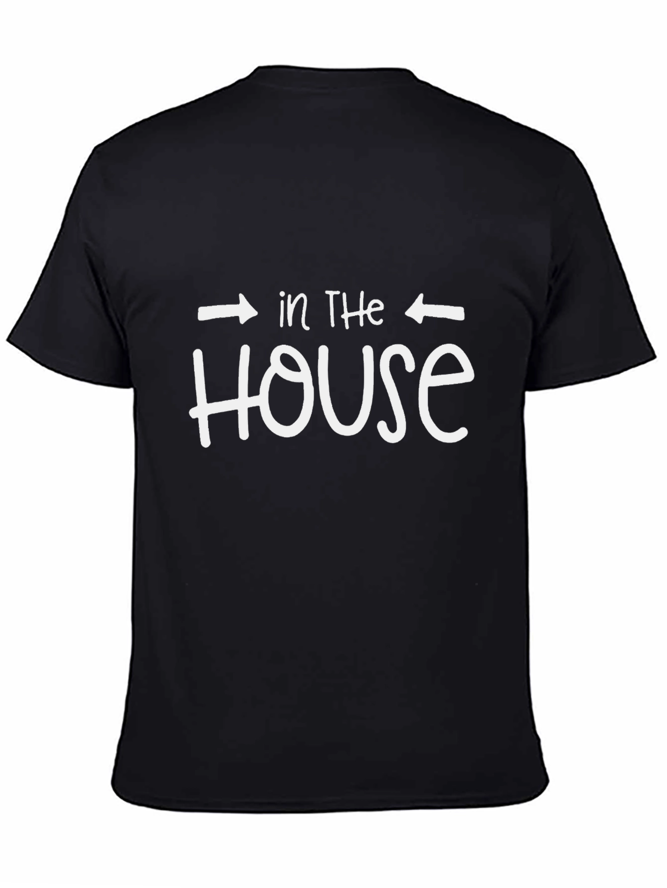 Black In The House Funny Graphic Tee - Black view 4