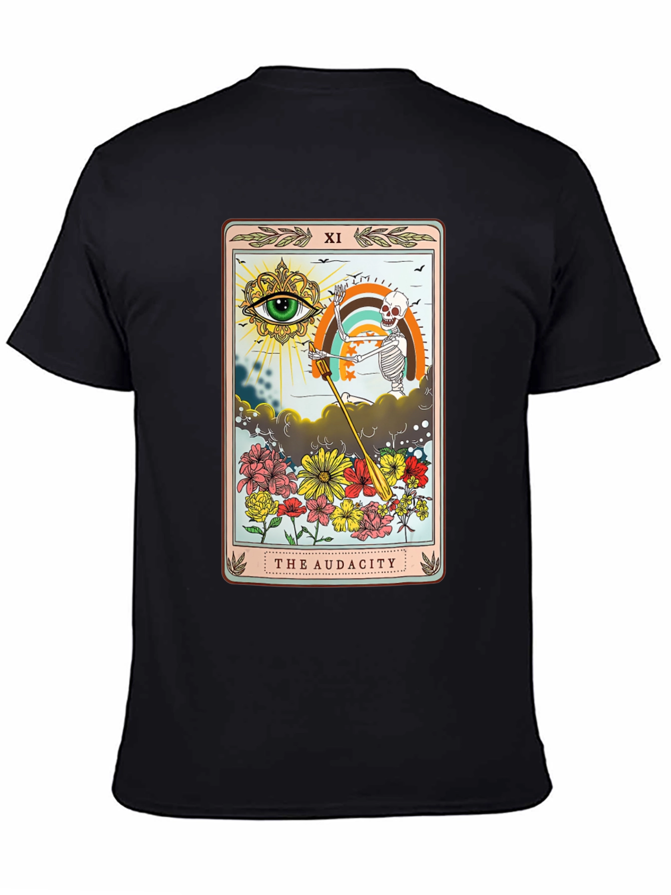 Black Audacity Tarot Card T-Shirt view 4