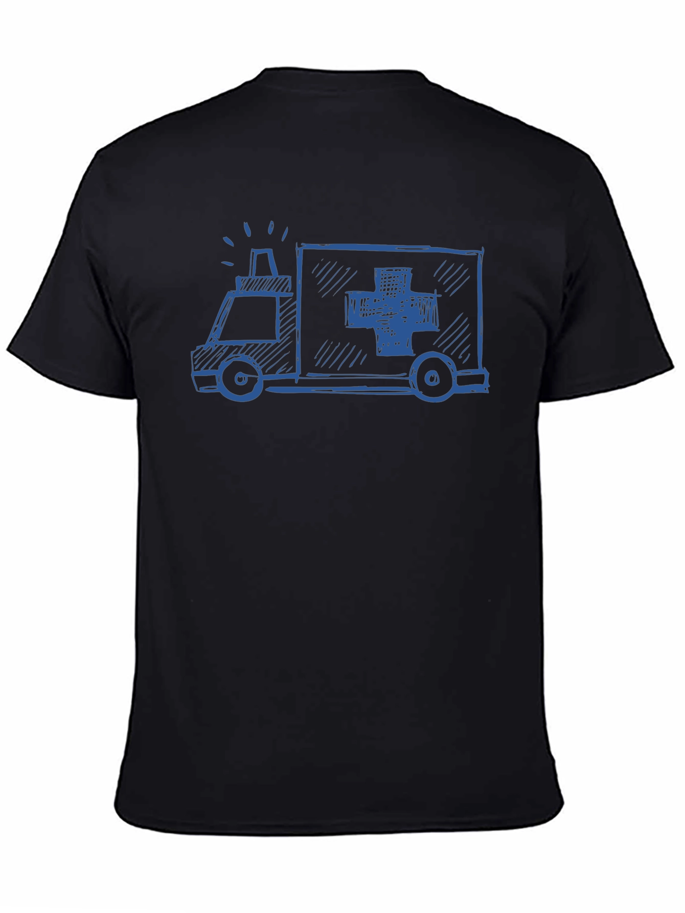 Black Ambulance Graphic T-Shirt - Black view 4