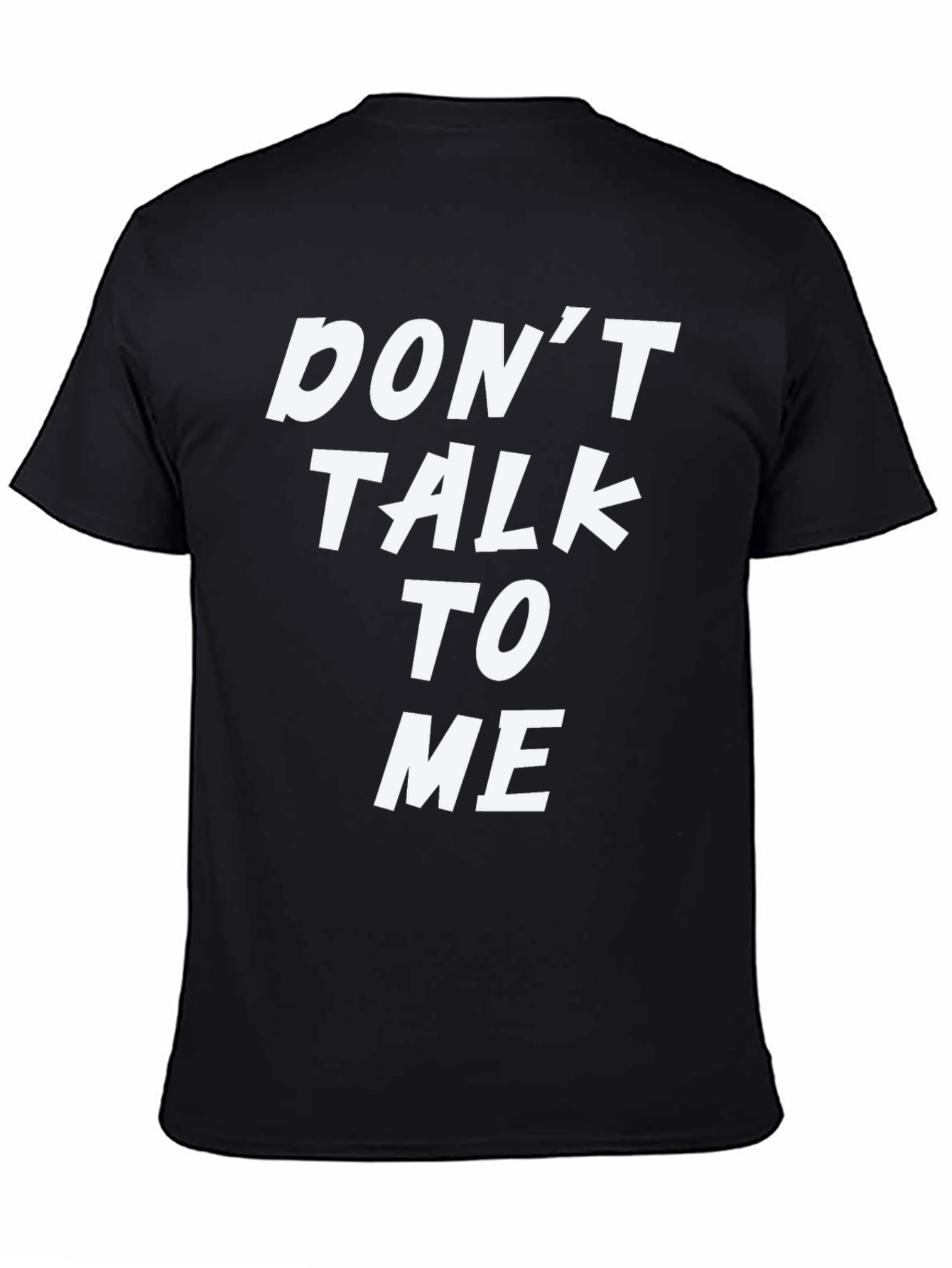 Black Don't Talk To Me Graphic Tee - Black T-Shirt view 4