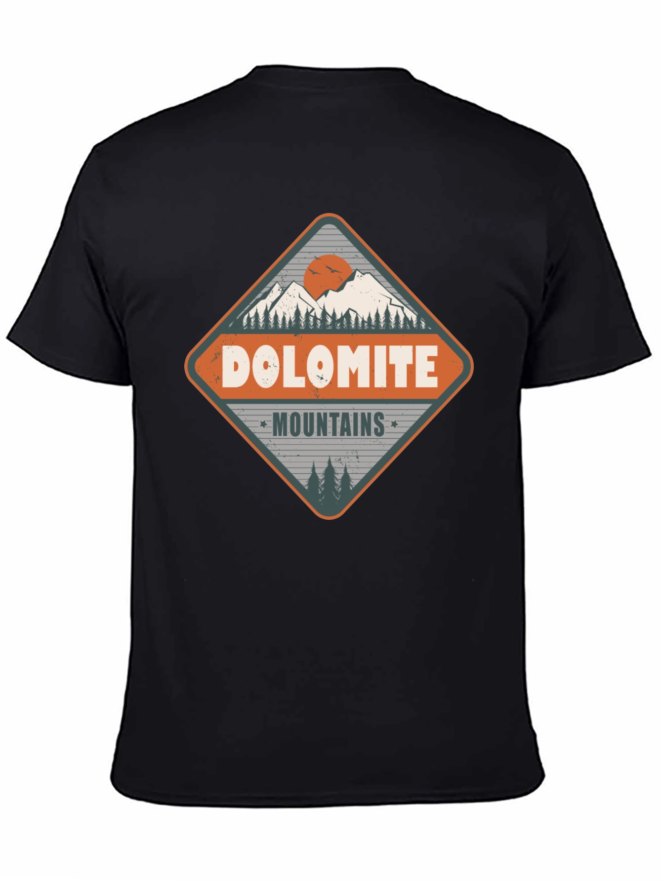 Black Dolomite Mountains Graphic Tee - Adventure Awaits view 4