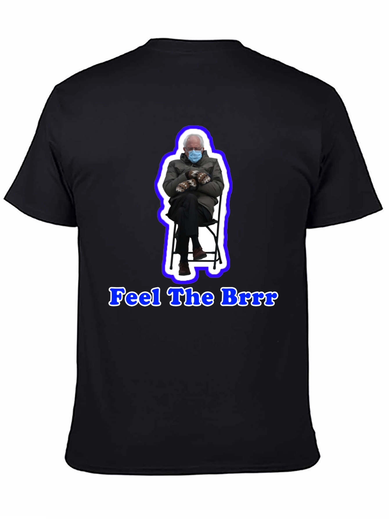 Black Feel the Brrr T-Shirt view 4