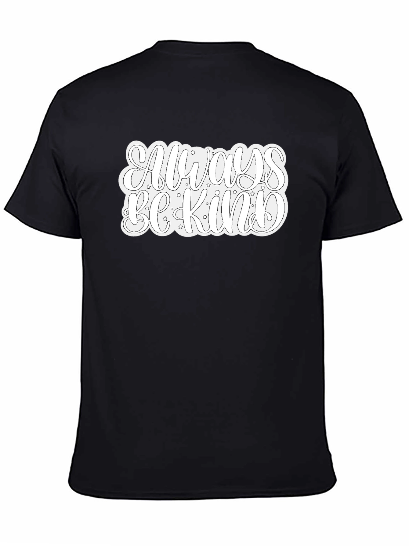 Black Always Be Kind Graphic Tee - Black view 4