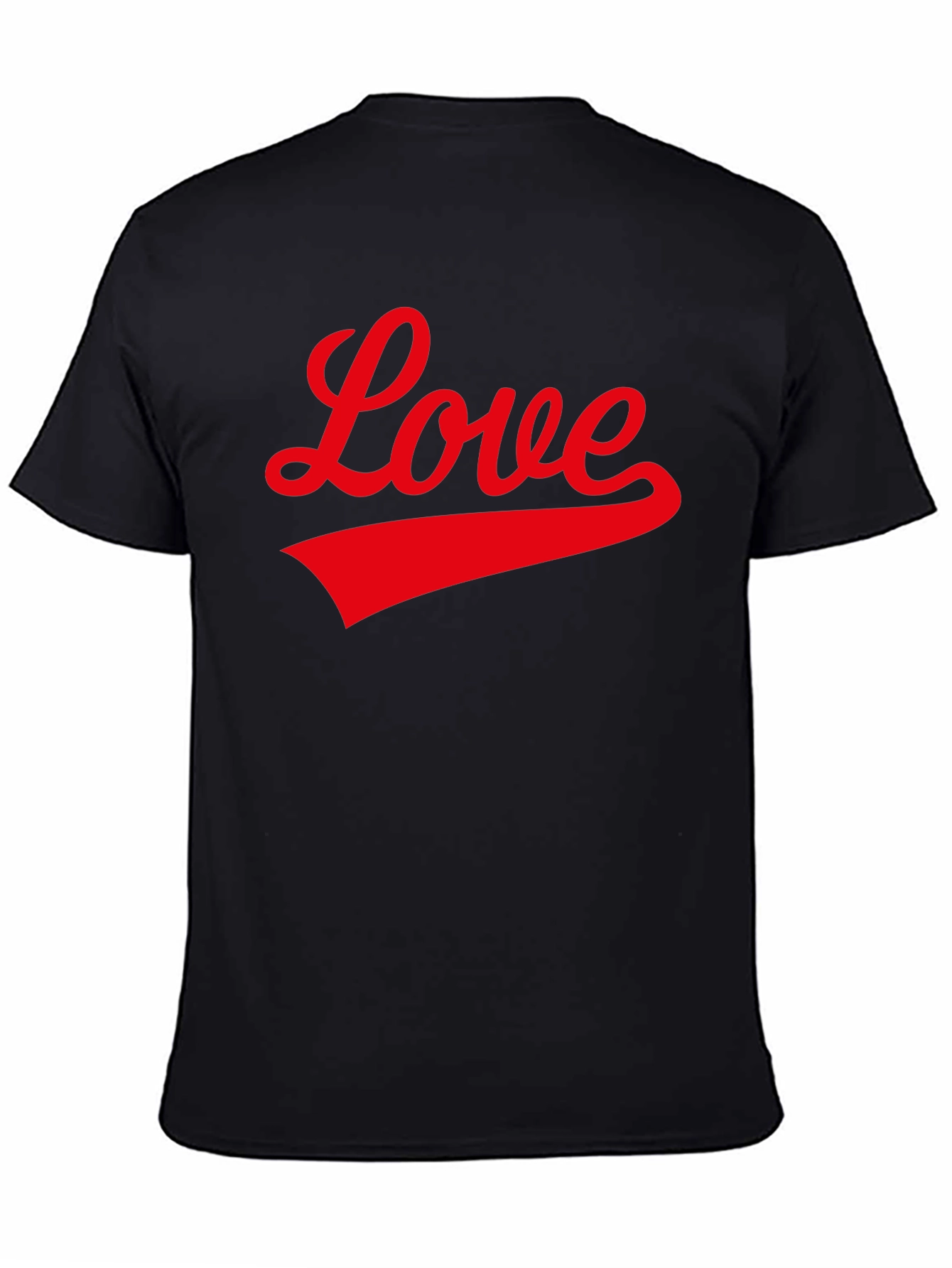 Black Love Graphic T-Shirt - Black view 4