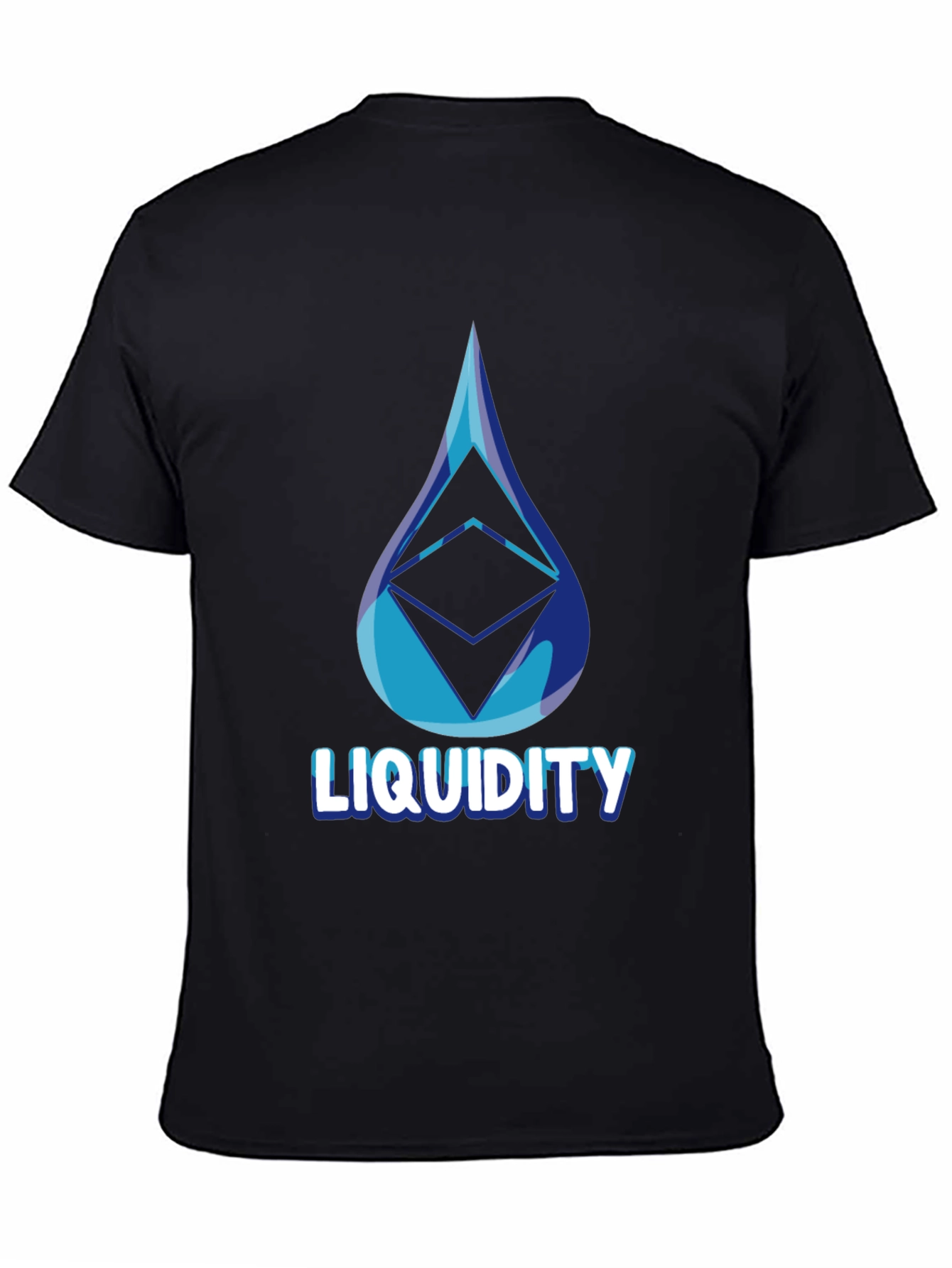 Black Liquidity Crypto Tee - Stylish Ethereum Design view 4