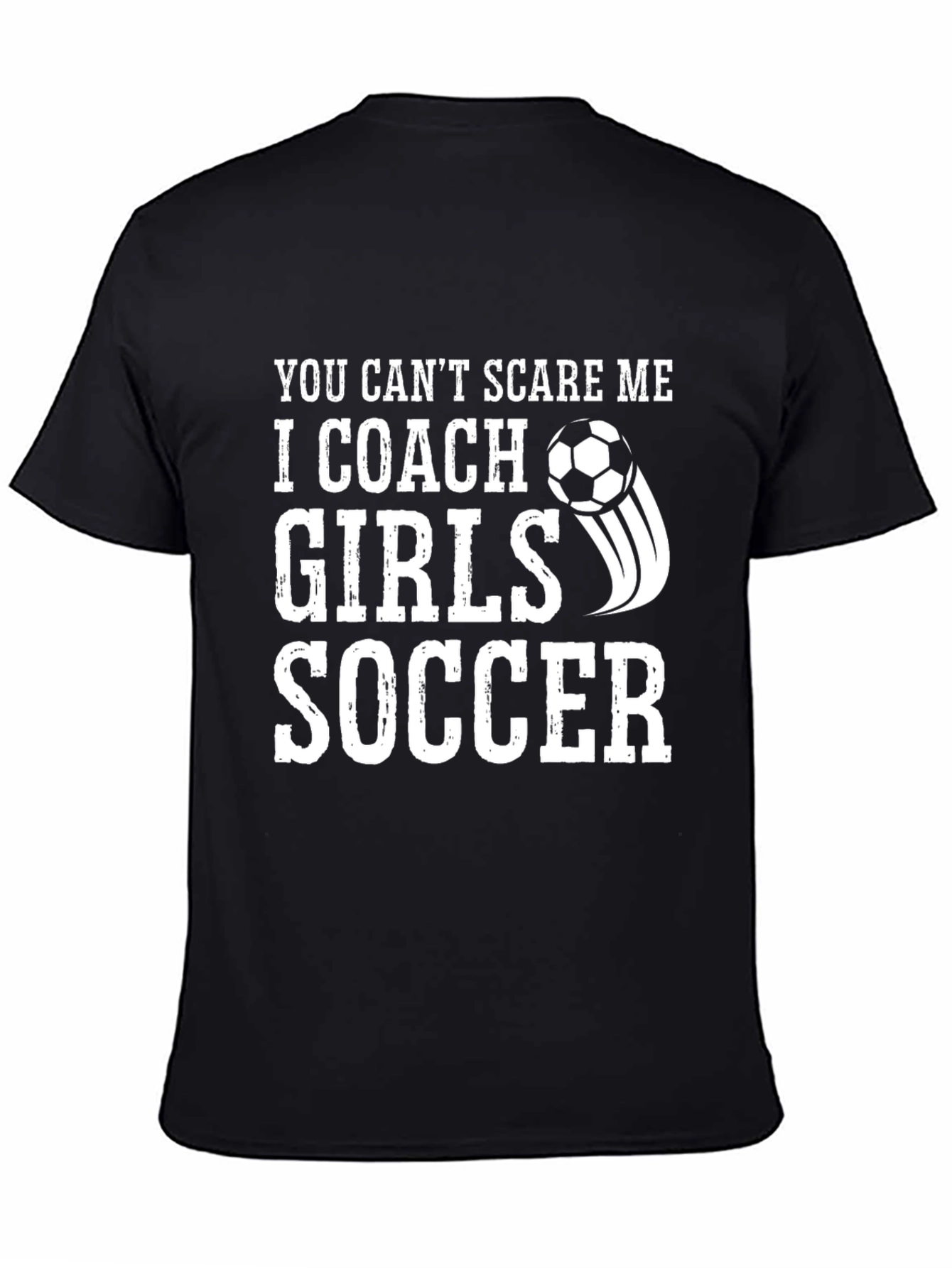 Black Girls Soccer Coach T-Shirt - Funny Graphic Tee view 4