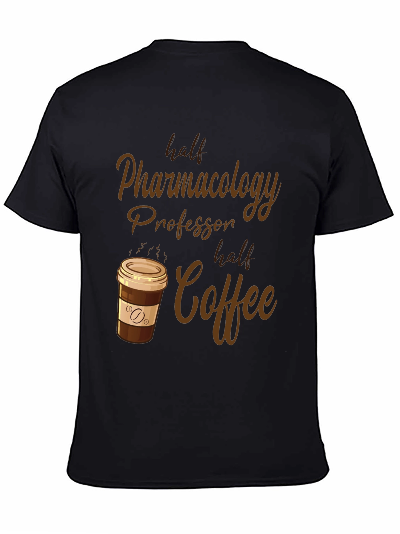 Black Pharmacology Professor Coffee Lover T-Shirt view 4