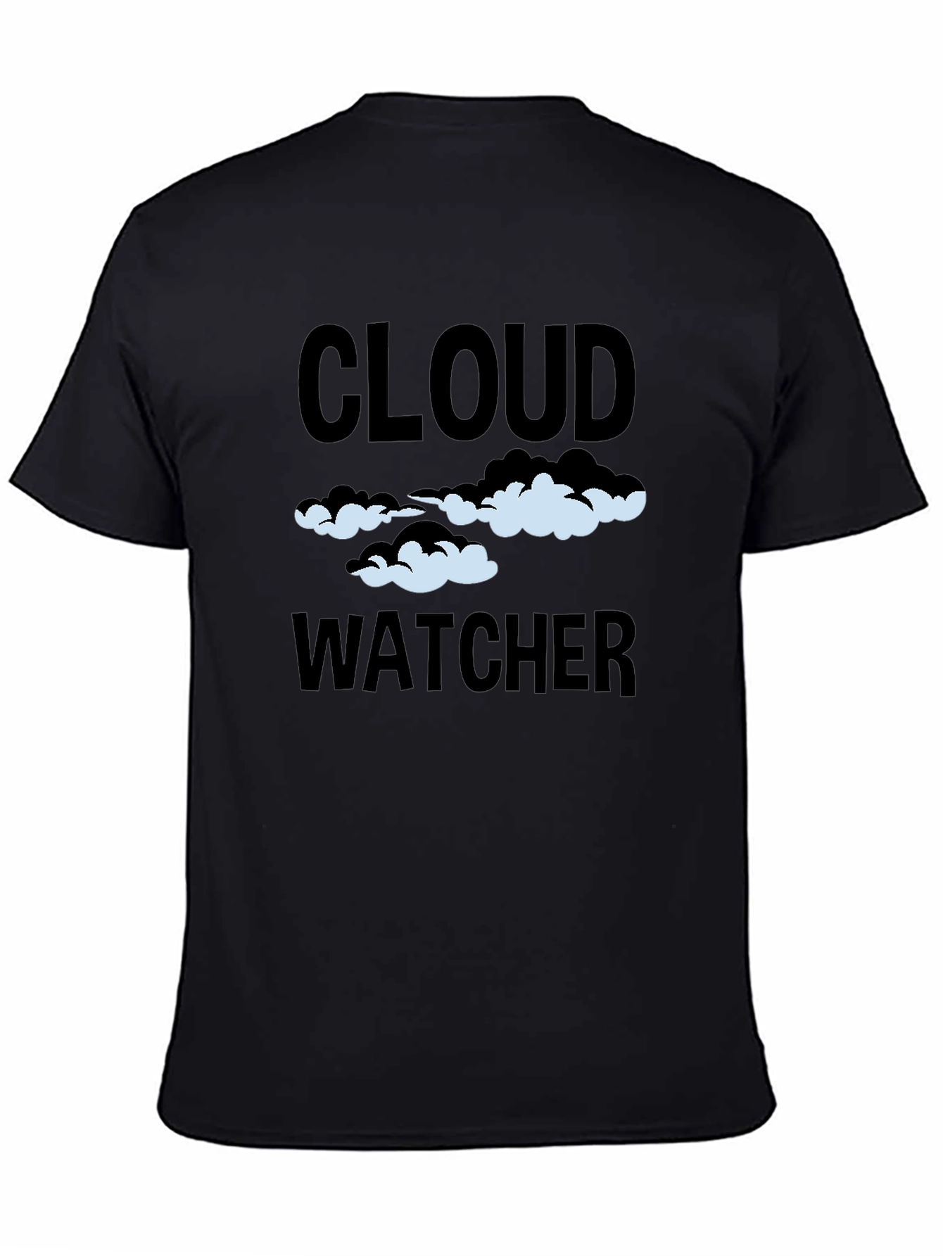 Black Cloud Watcher Graphic T-Shirt - Sky Gazing Tee view 4