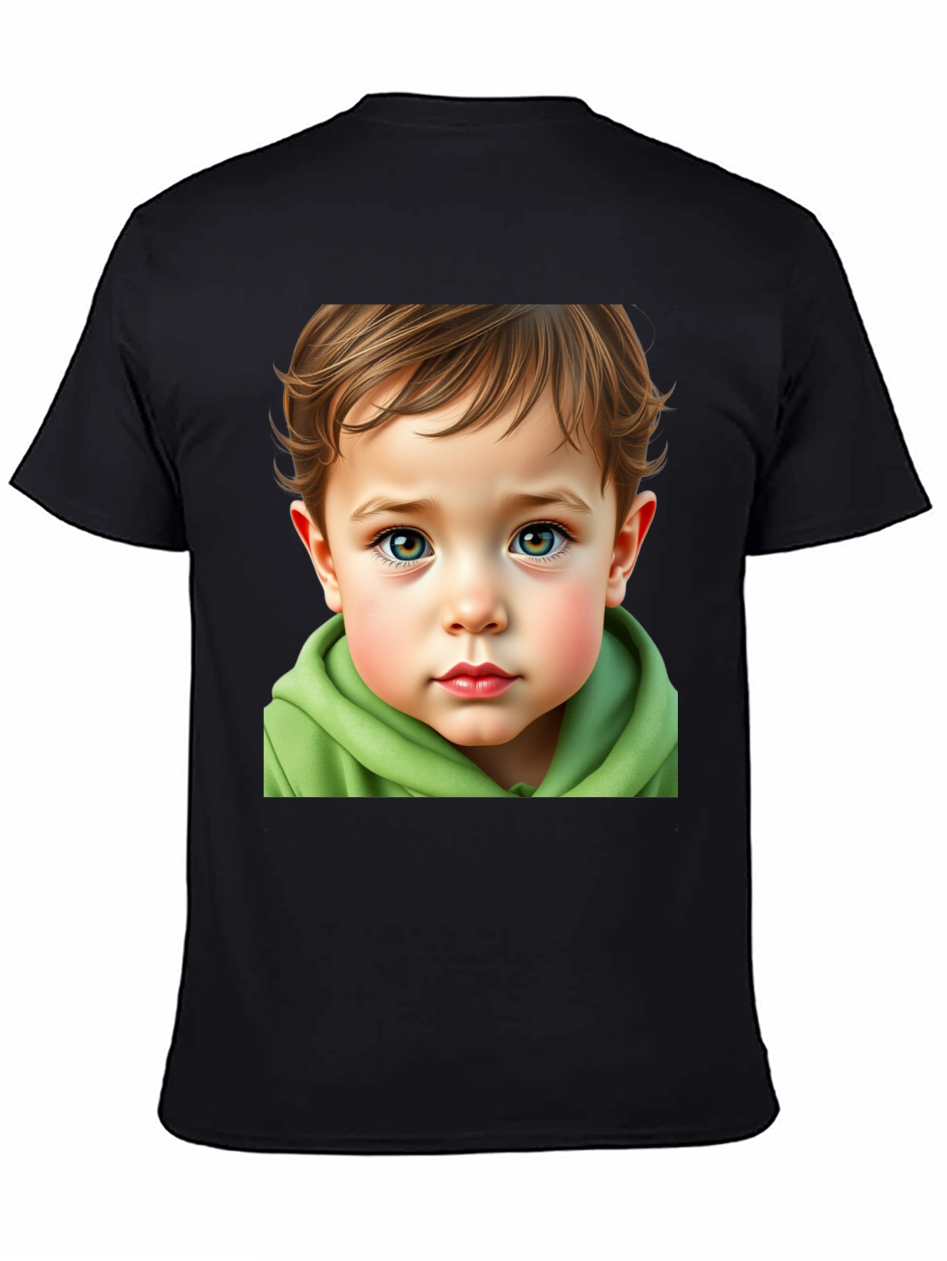 Boy Portrait Graphic Tee - Cute Kid Art T-Shirt - 4