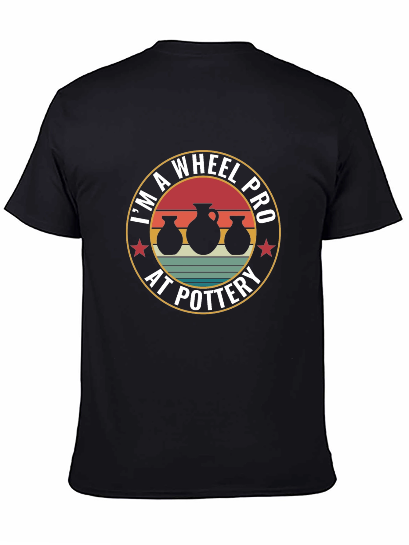 Black I'm A Wheel Pro At Pottery T-Shirt view 4