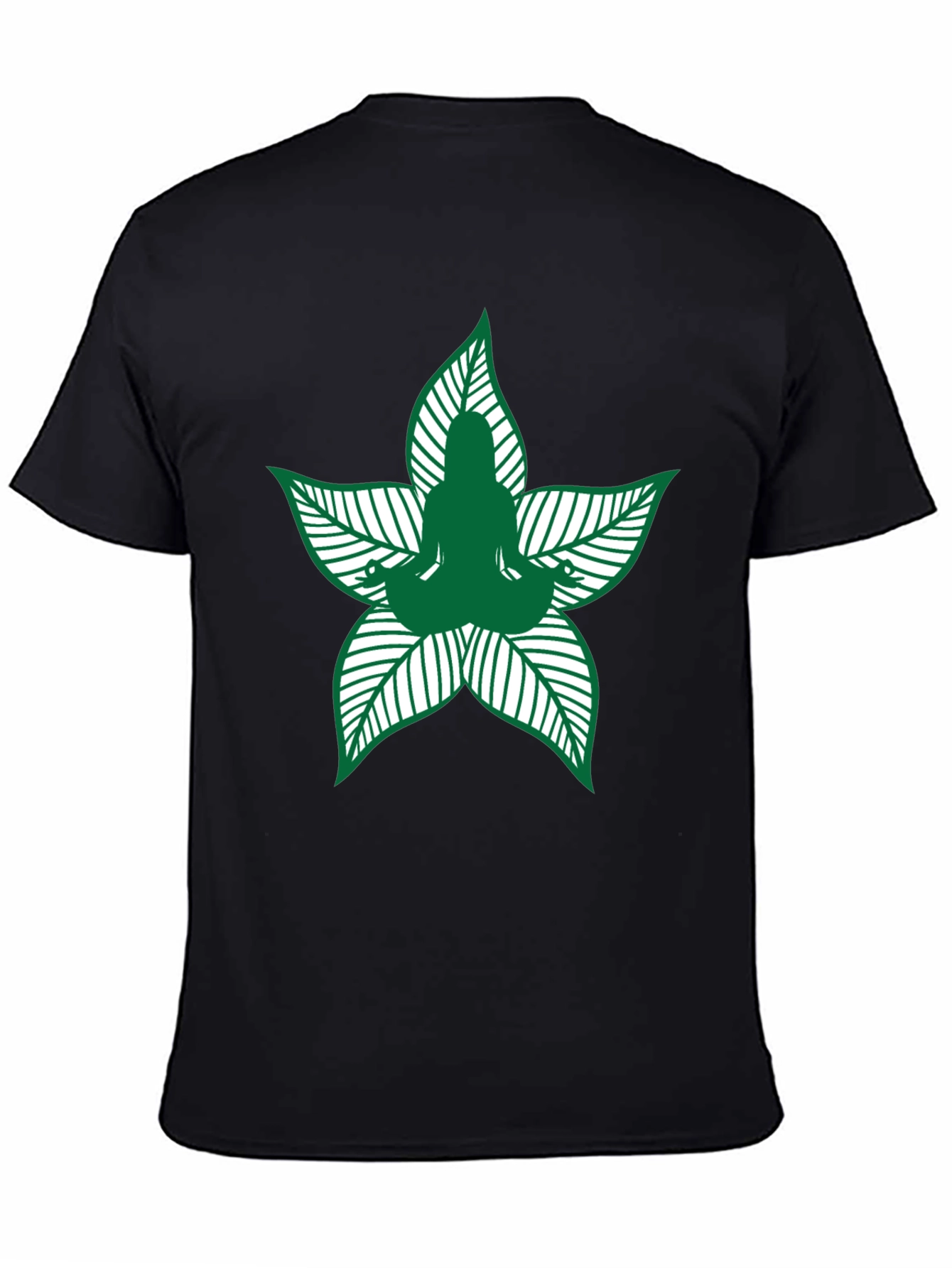 Yoga Leaf T-Shirt - Meditation Tee - 4