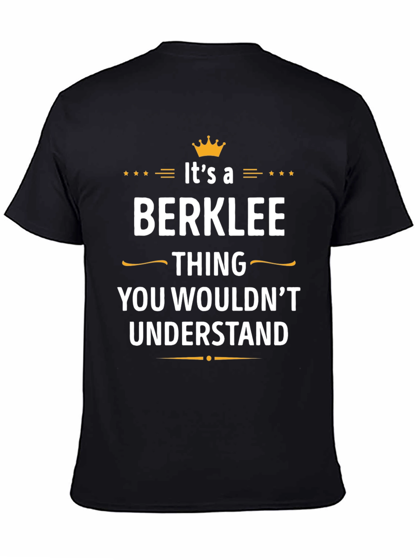 Black Berklee Thing T-Shirt - You Wouldn't Understand view 4