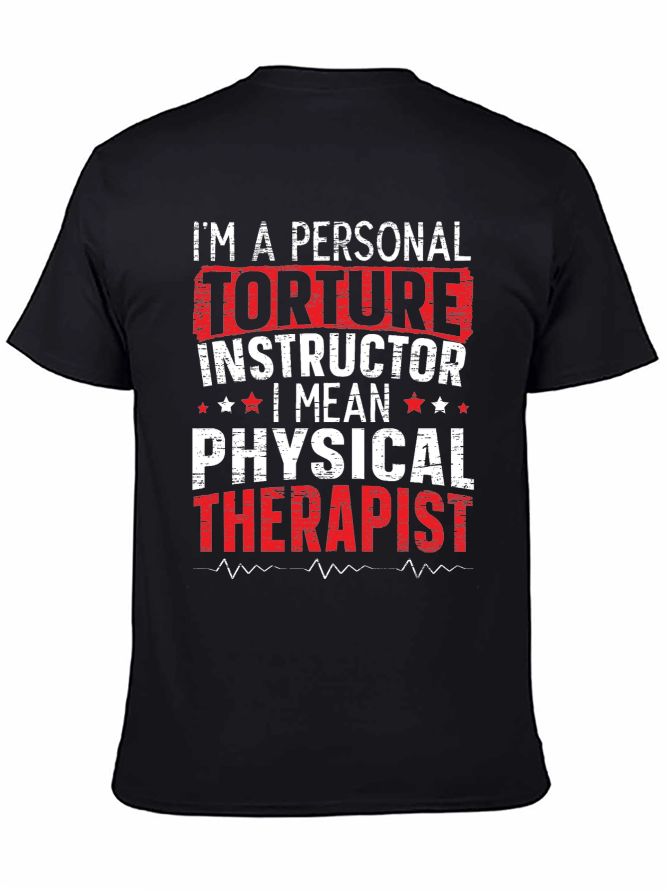 Black Personal Torture Instructor Funny Graphic Tee view 4