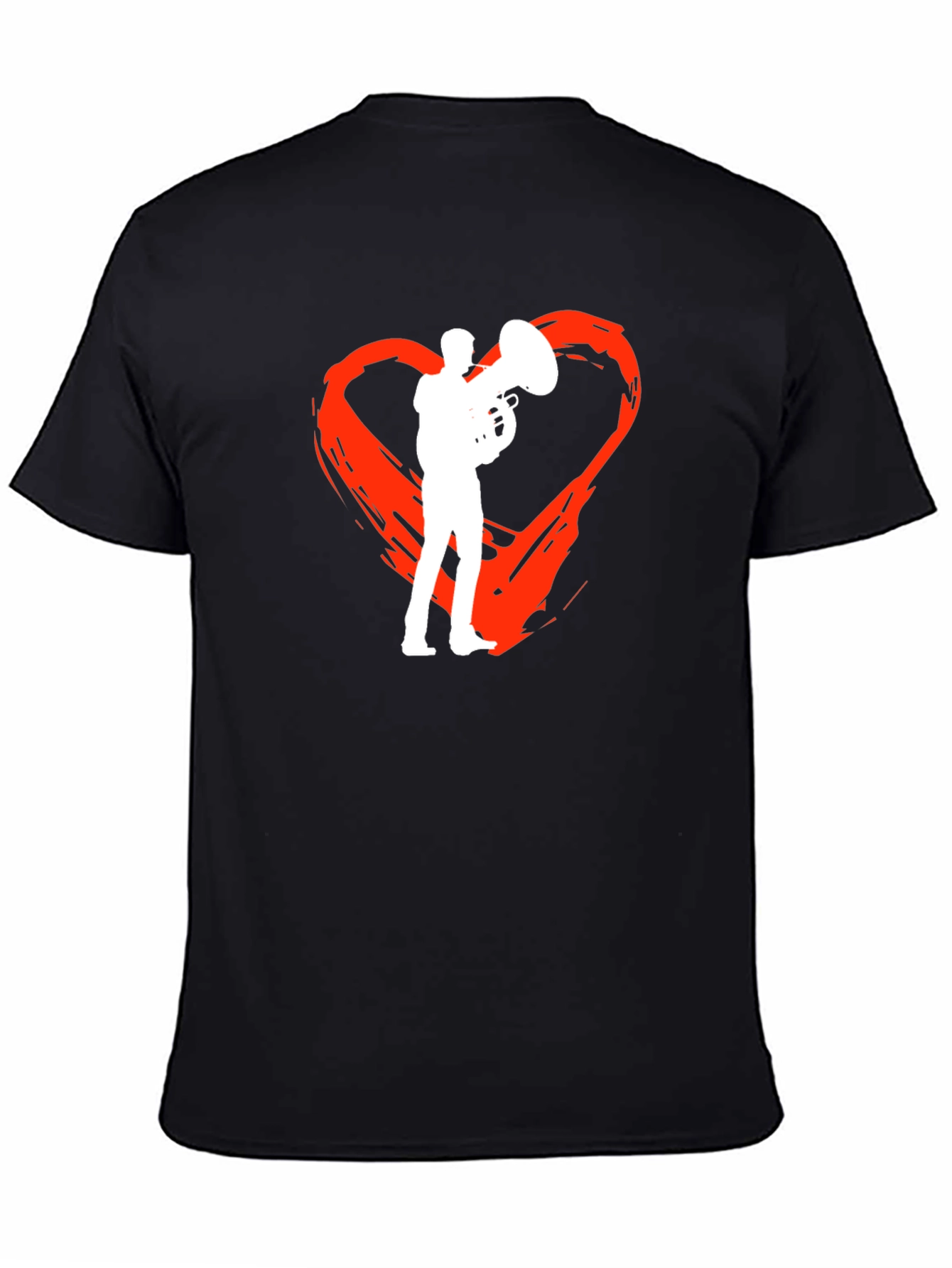 Black Tuba Heartbeat T-Shirt view 4