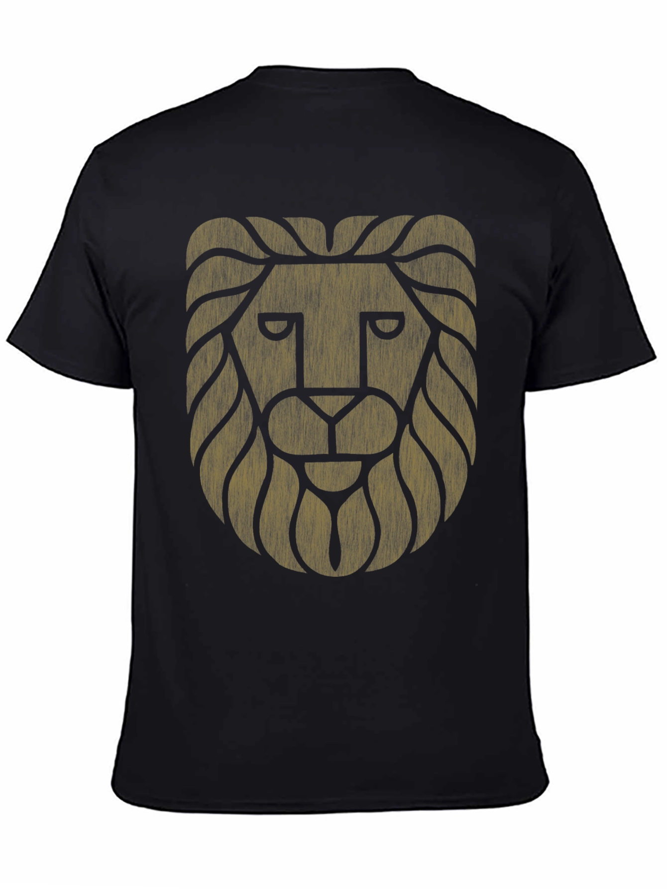 Black Lion Graphic Black T-Shirt - Mens Style view 4