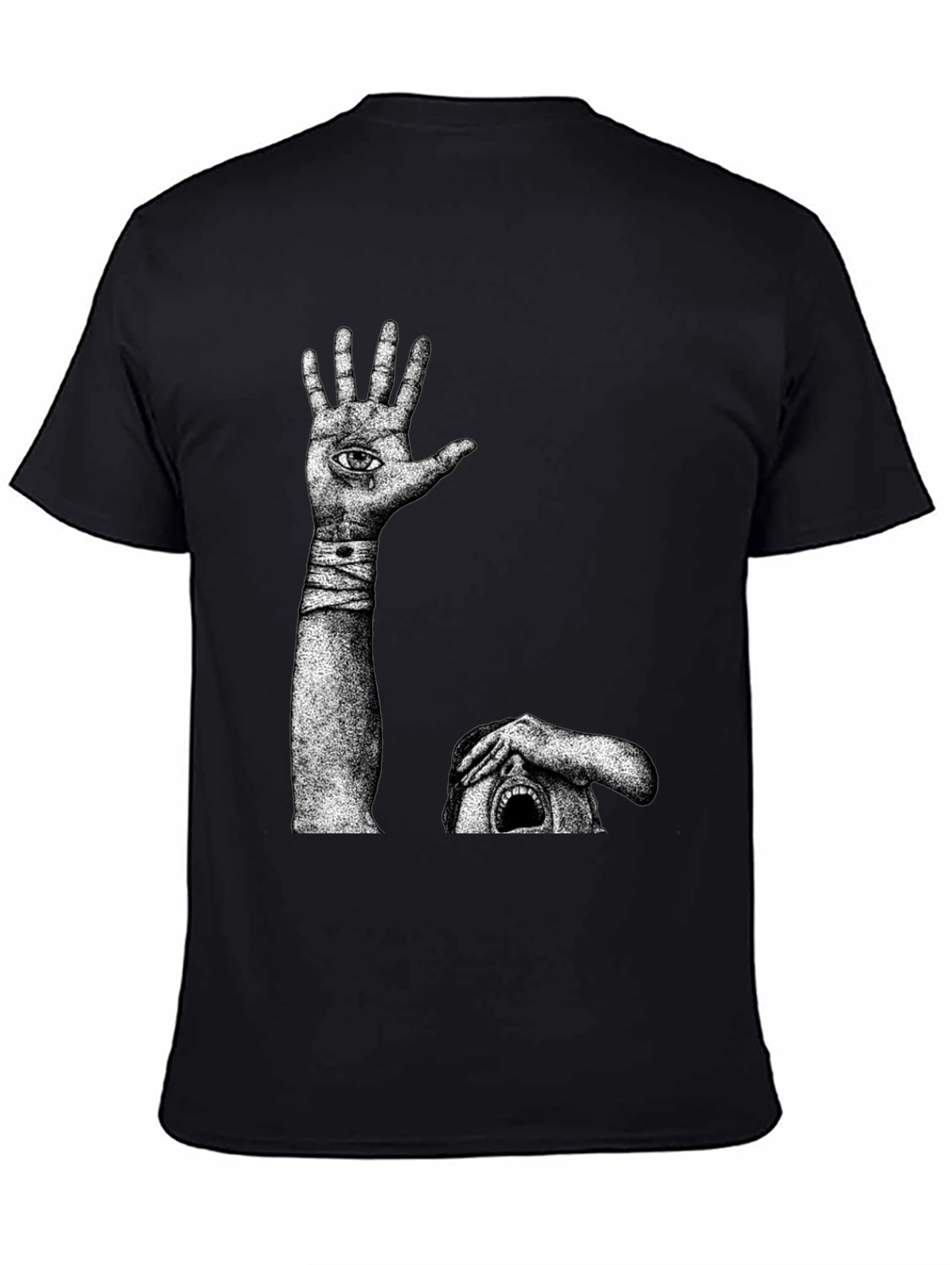 Surreal Graphic Print T-Shirt - 4