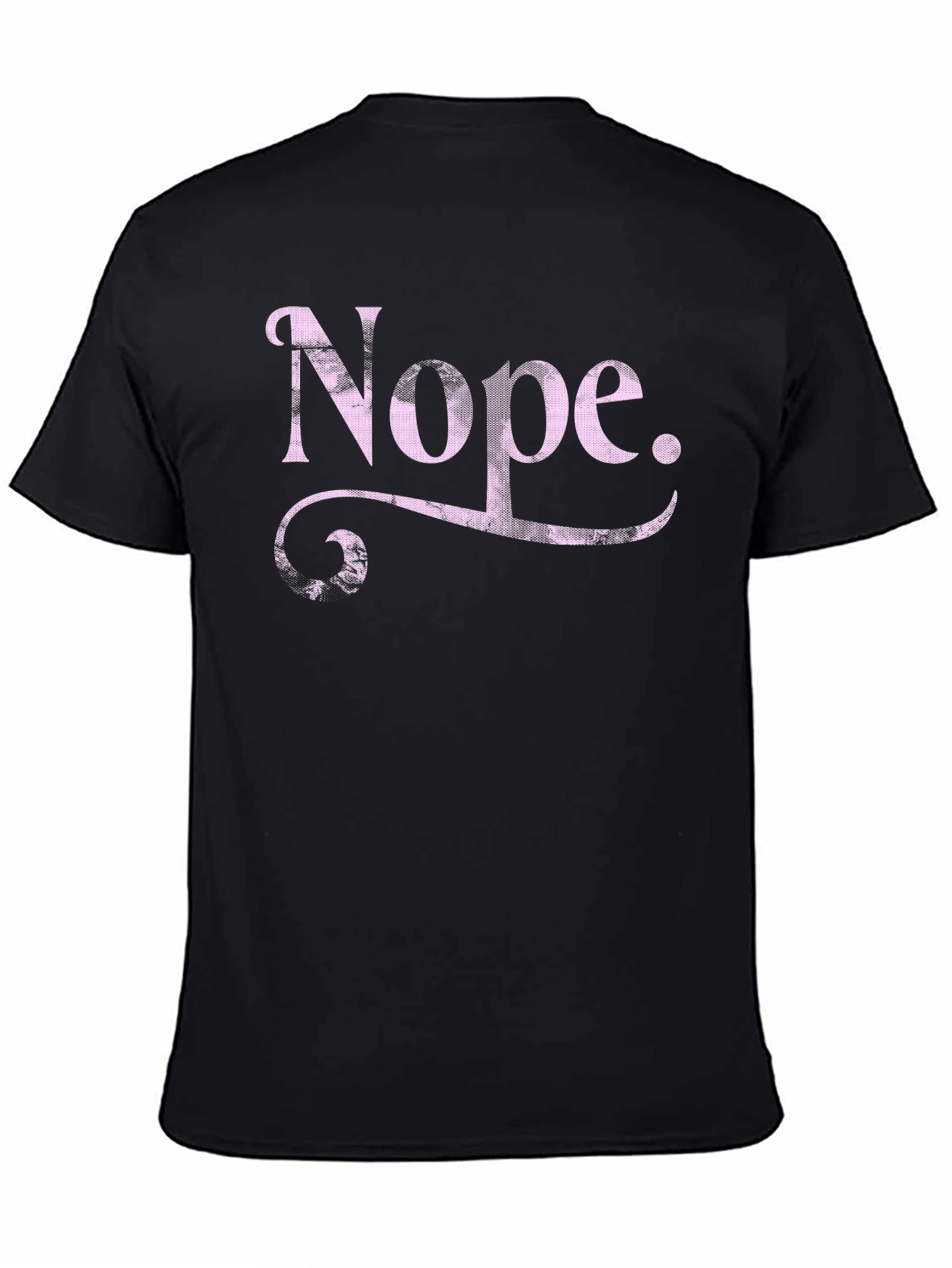 Black Nope Graphic Tee - Funny Sarcastic T-Shirt view 4