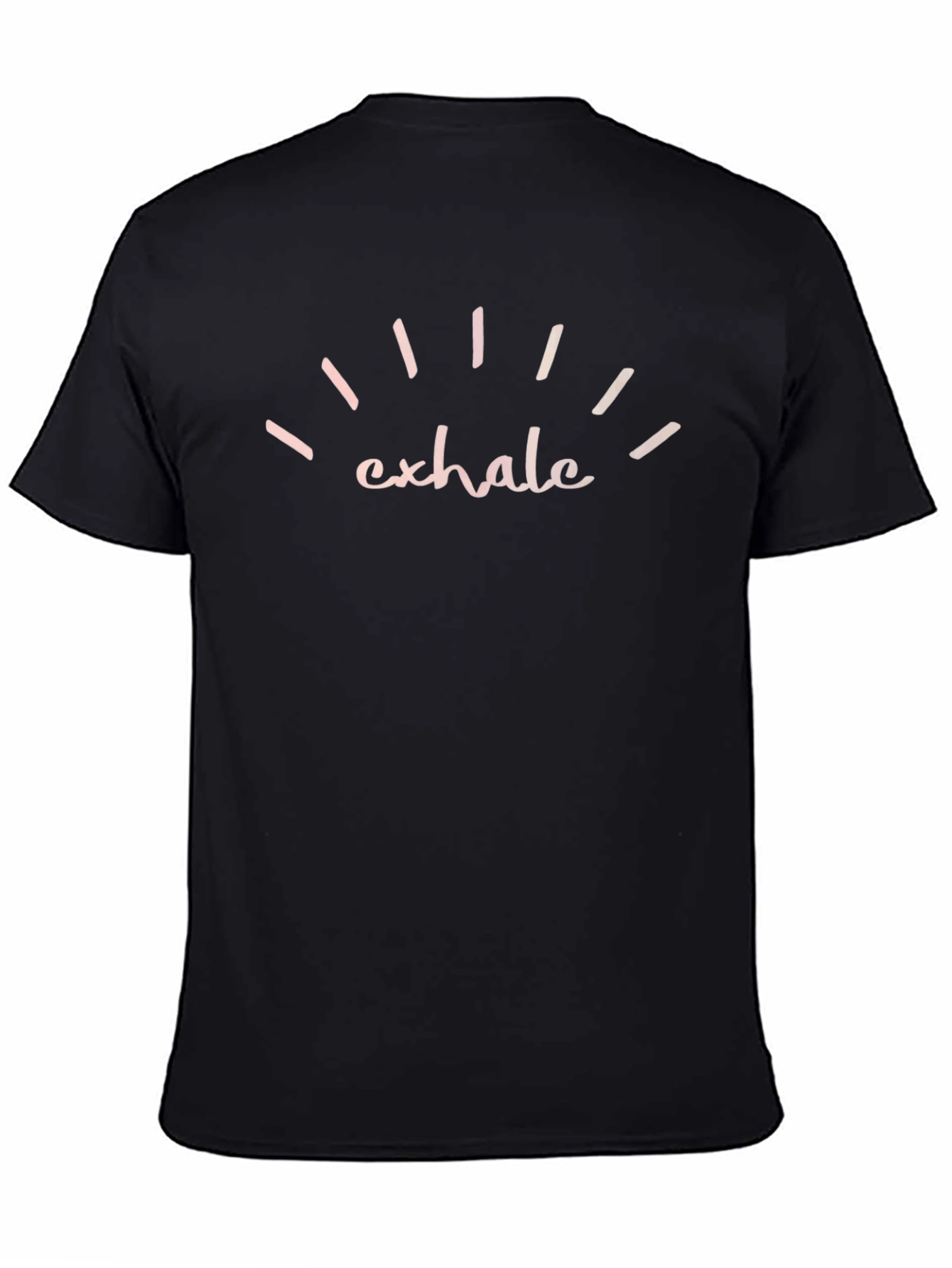 Black Exhale Graphic Tee - Relaxed Fit Comfort view 4