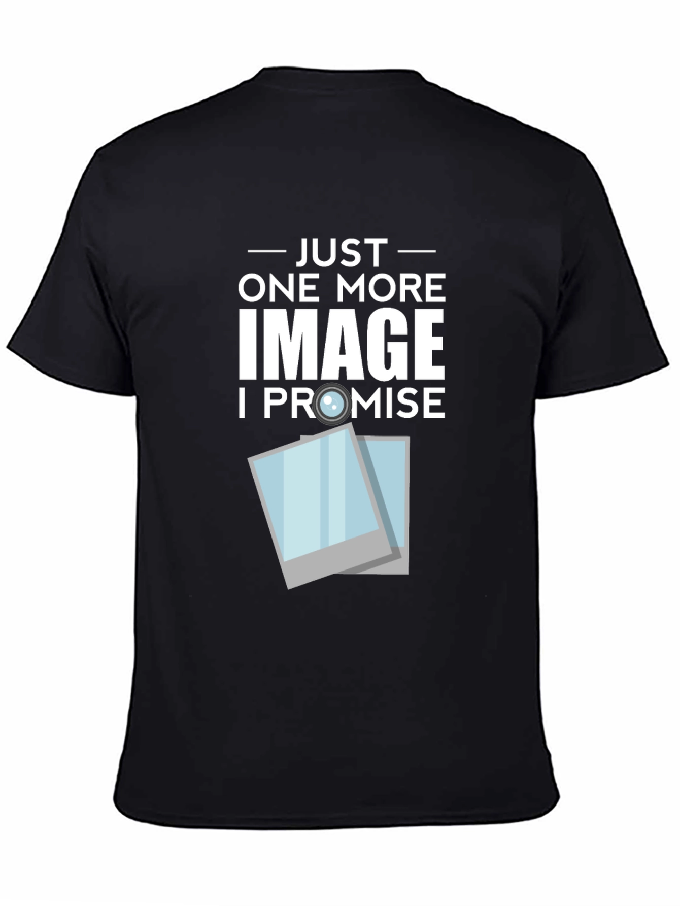 Black One More Image T-Shirt - Photography Tee view 4