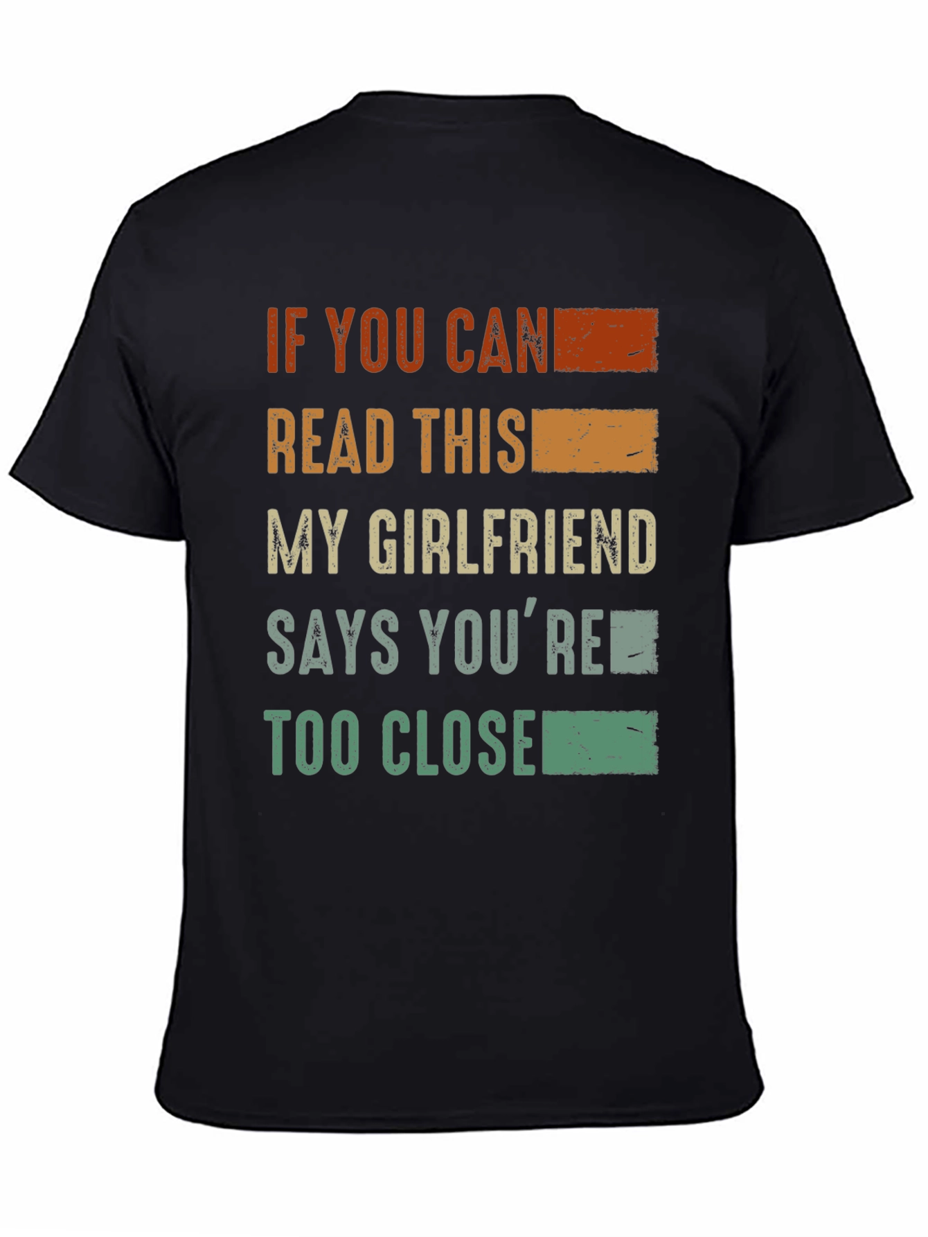Black Funny Graphic T-Shirt - "If You Can Read This..." view 4