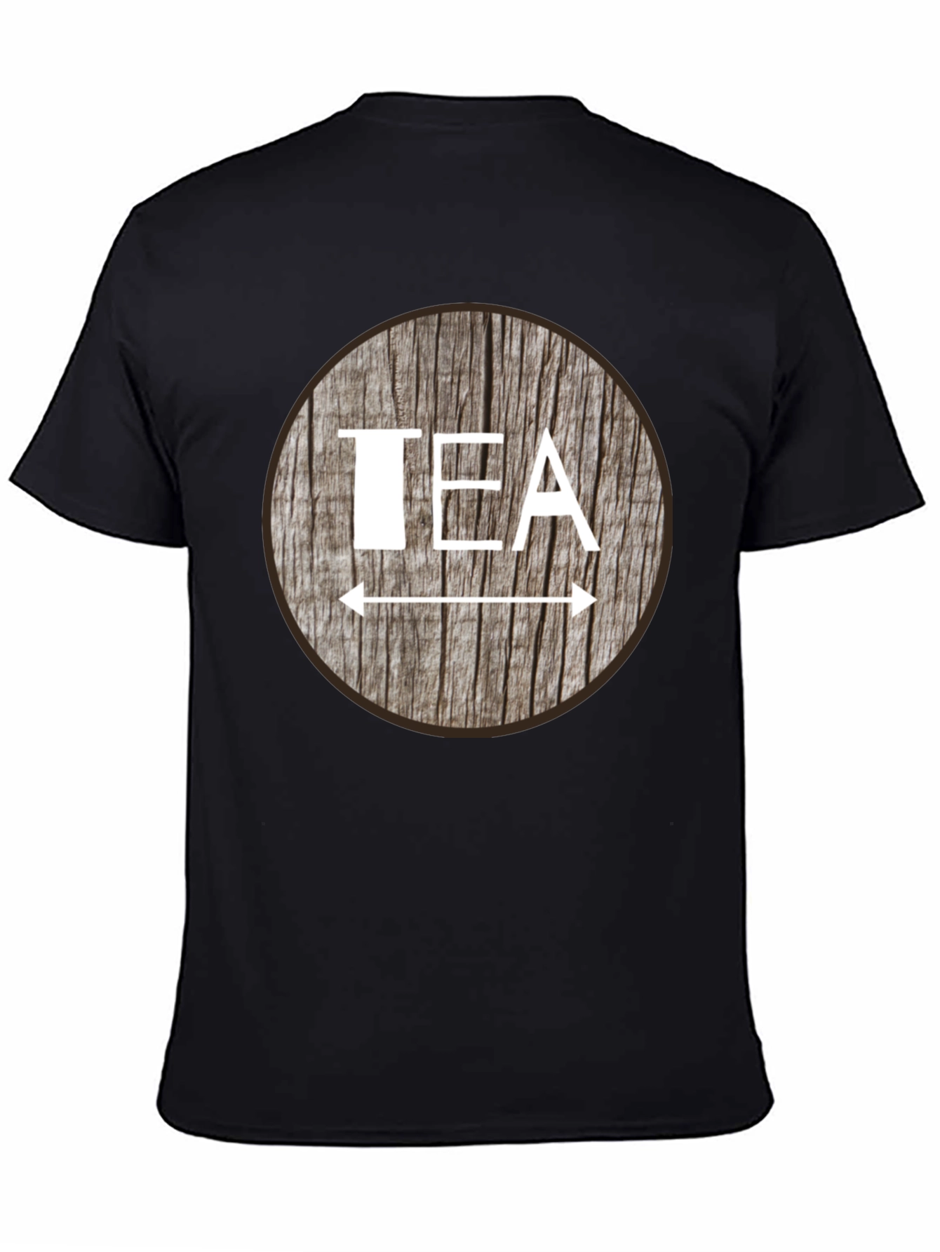 Black TEA T-Shirt - Novelty Design Tee view 4