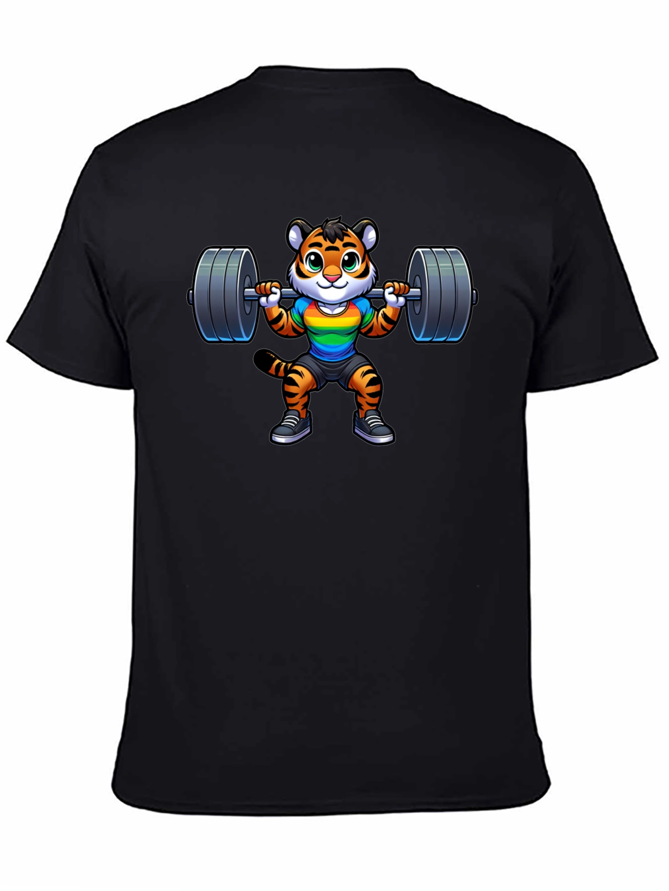 Black Tiger Pride Gym T-Shirt view 4