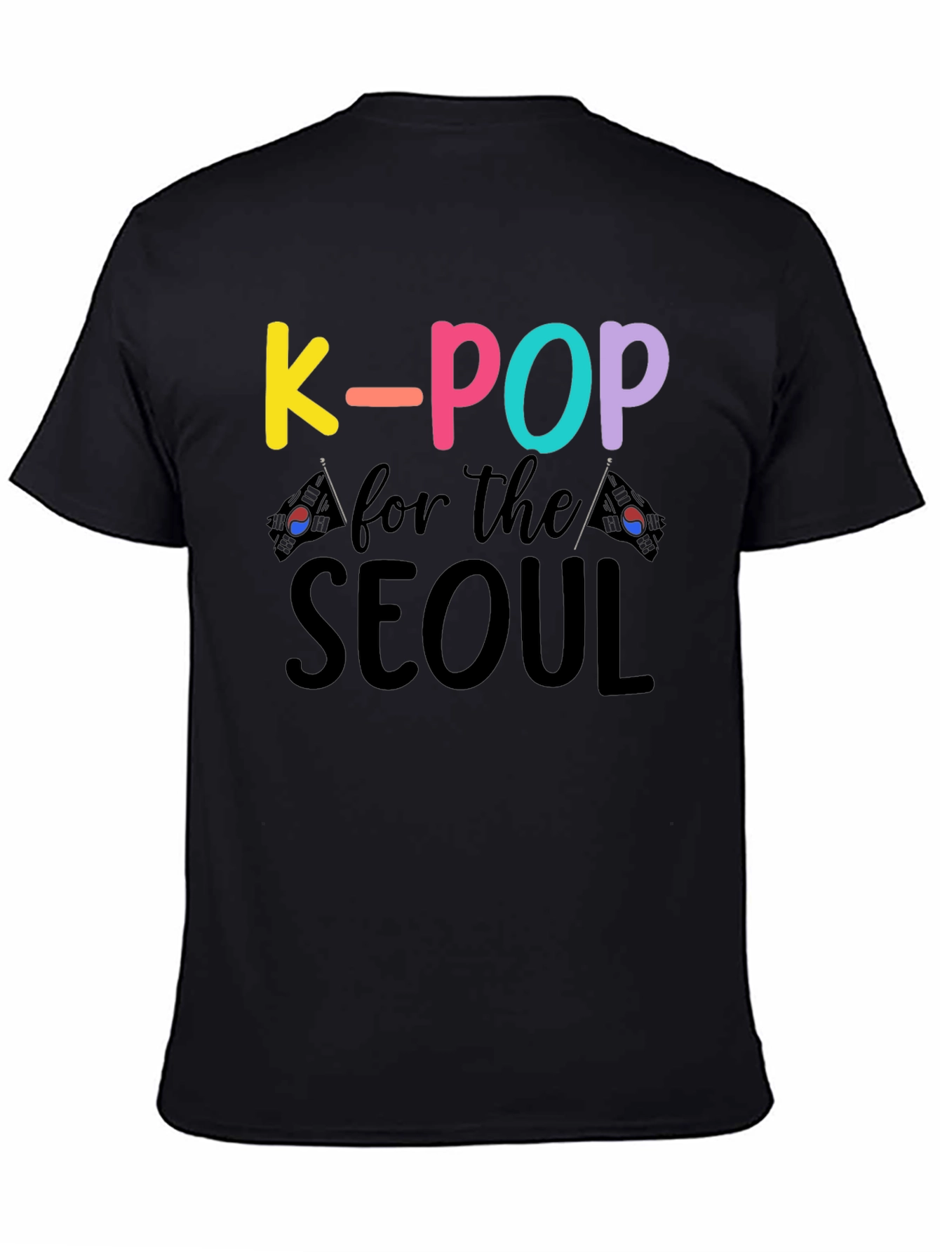 Black K-Pop for the Seoul T-Shirt view 4