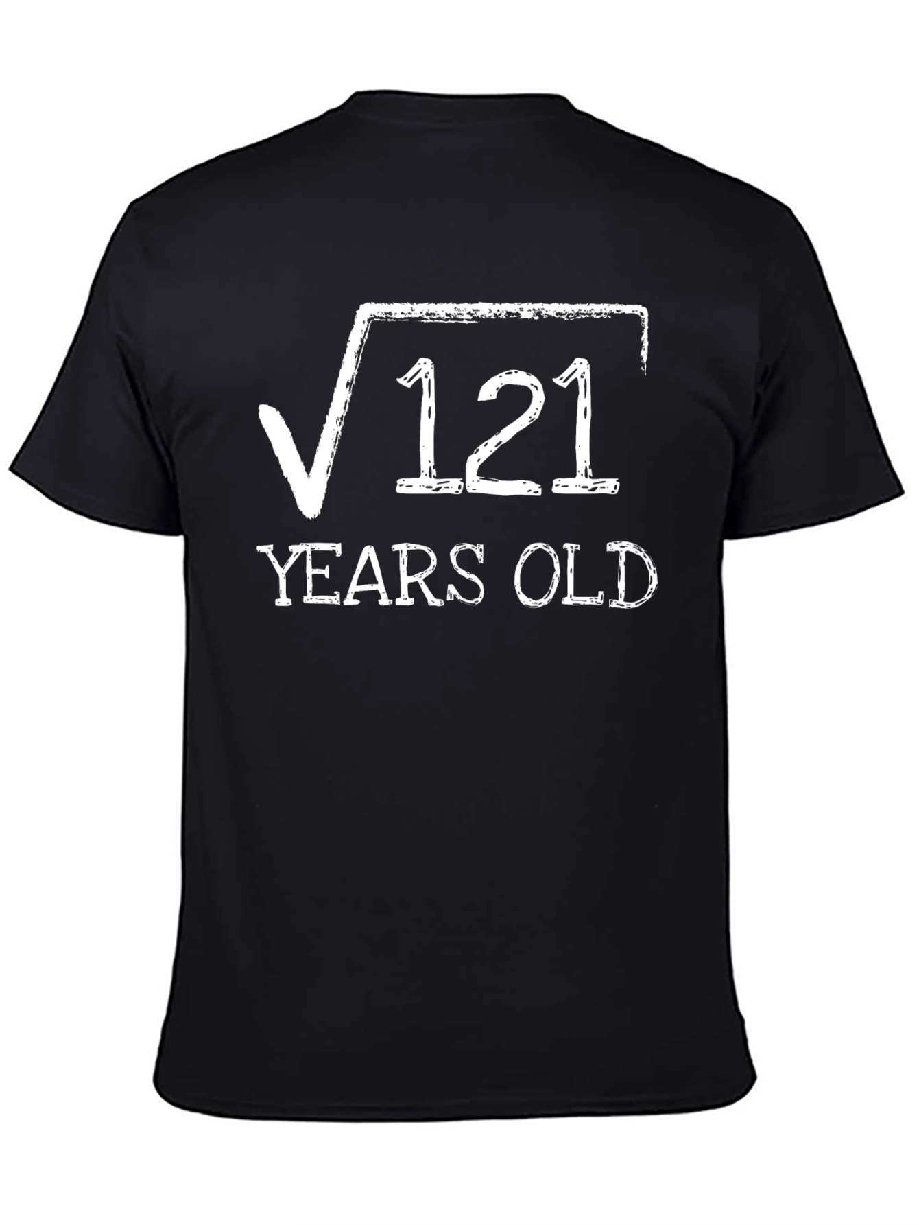 Black Funny 11th Birthday T-Shirt - Root 121 Years Old view 4
