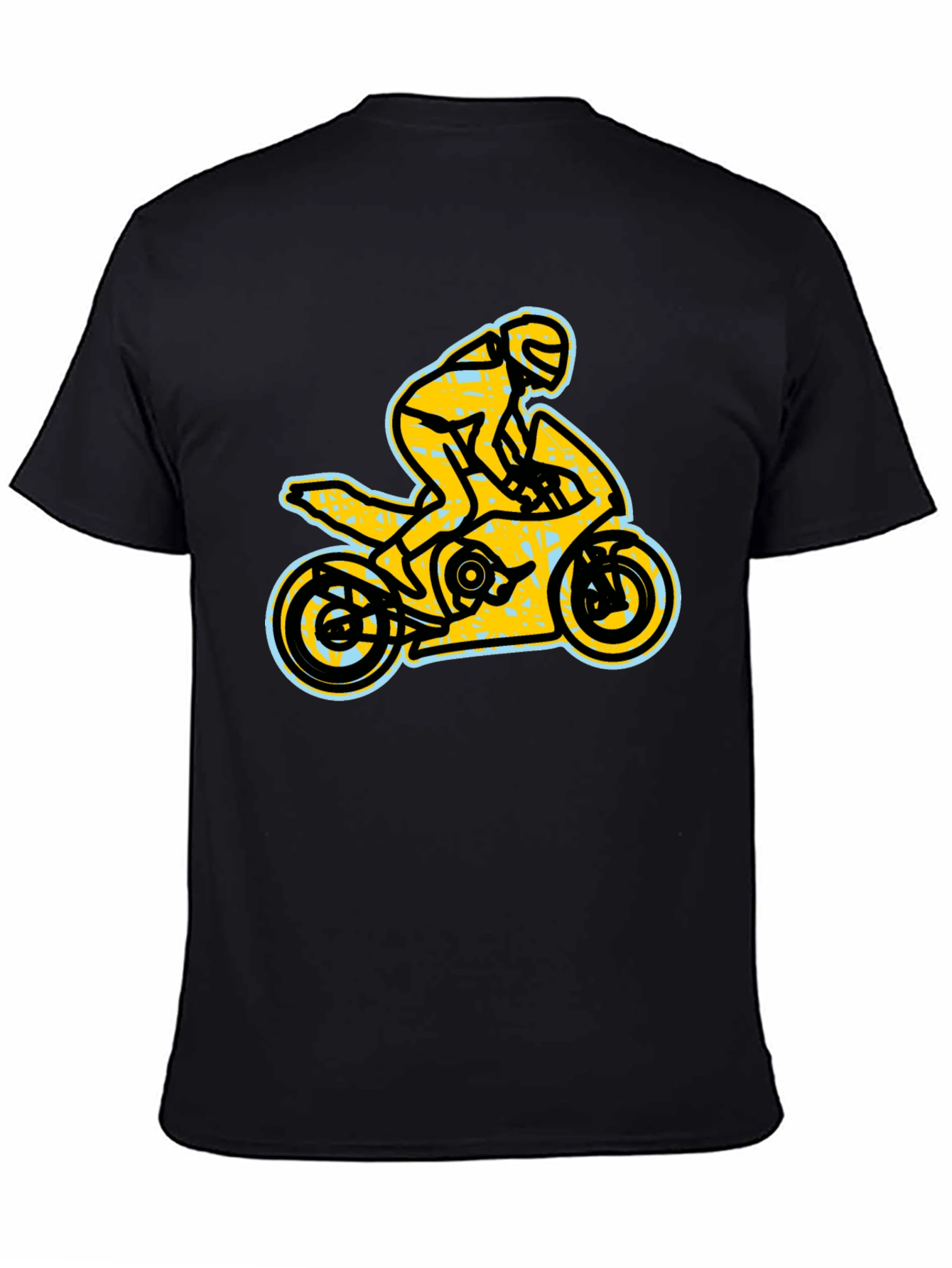 Black Motorcycle T-Shirt - Ride in Style! view 4