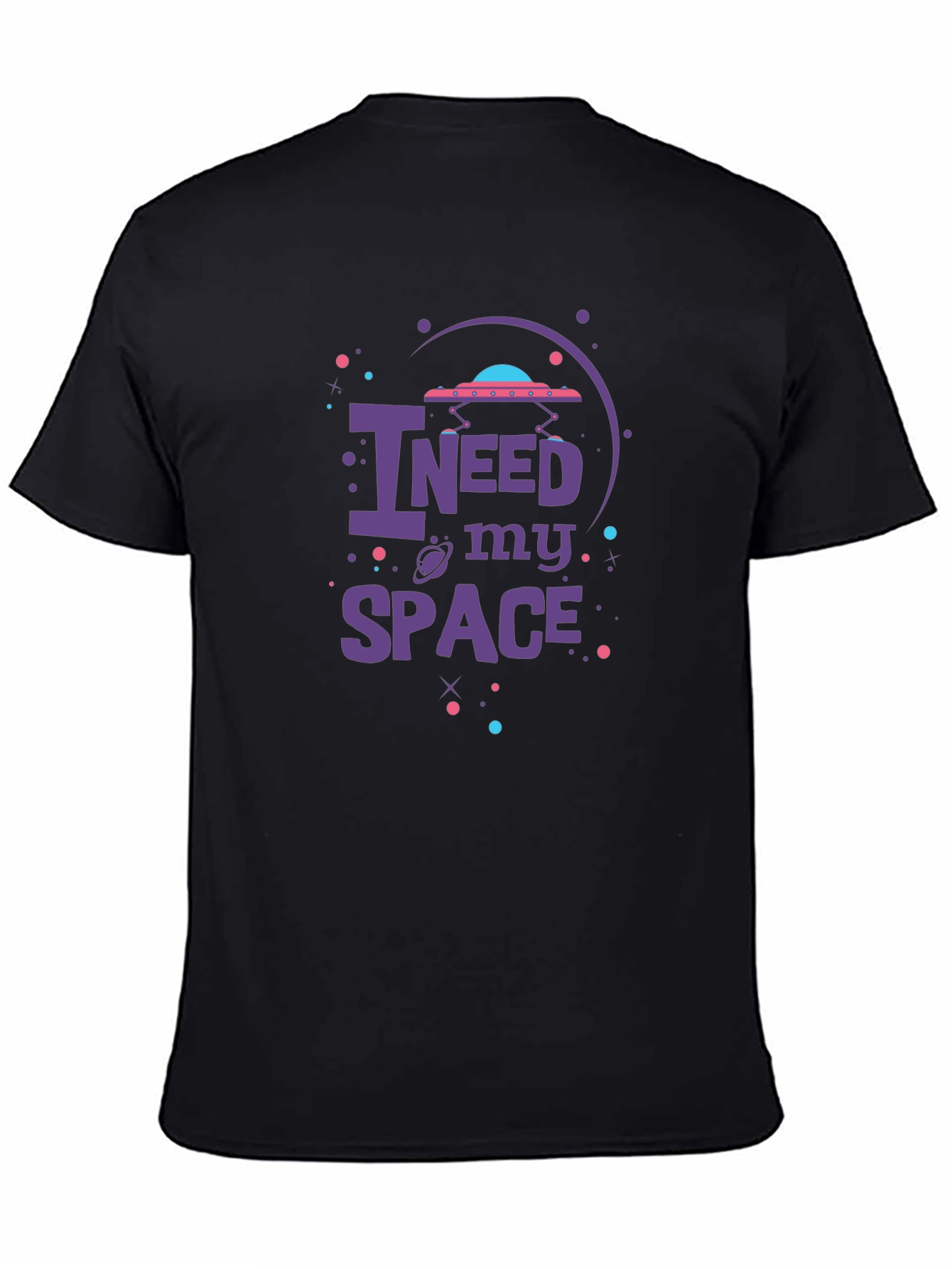 Black I Need My Space Graphic Tee view 4