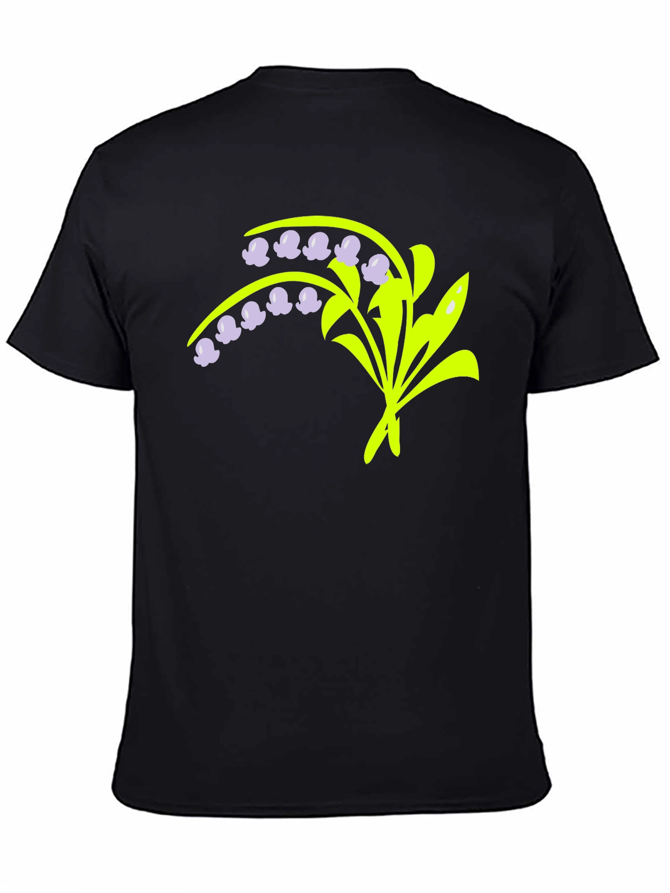 Black Lily of the Valley Graphic Tee view 4