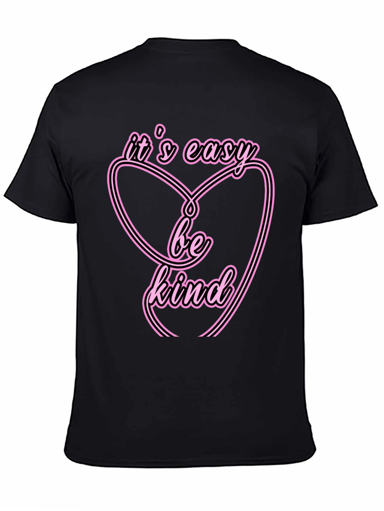 Black It's Easy Be Kind T-Shirt view 4
