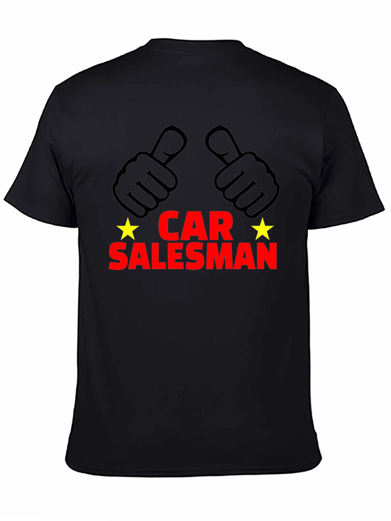 Black Car Salesman Funny Graphic T-Shirt view 4