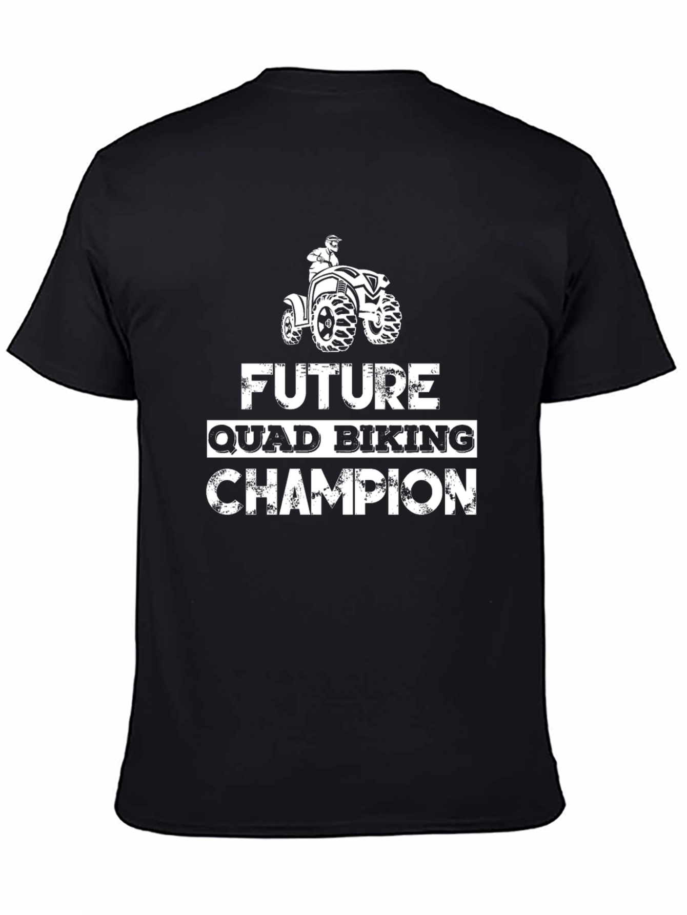 Black Future Quad Biking Champion T-Shirt view 4