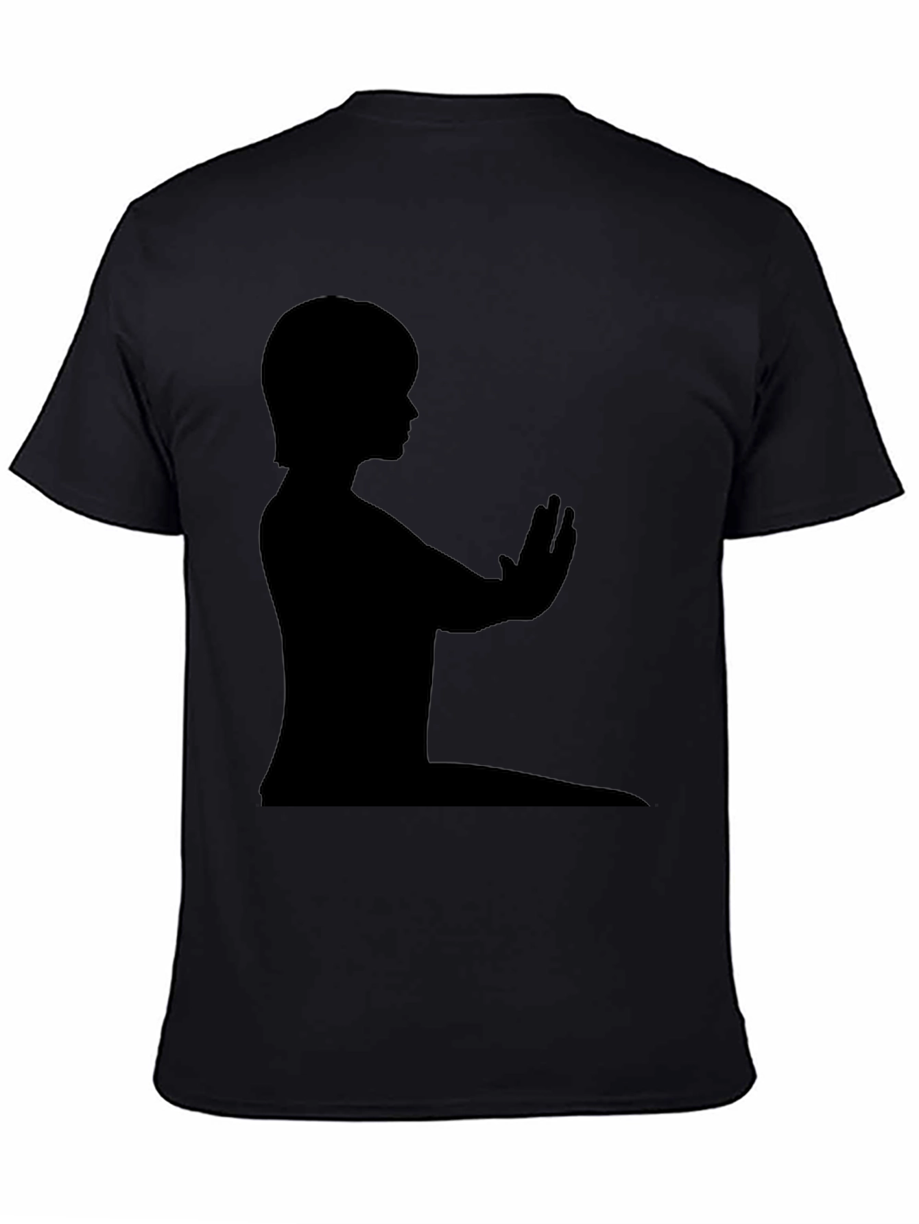 Black Silhouette Graphic Tee - Black view 4