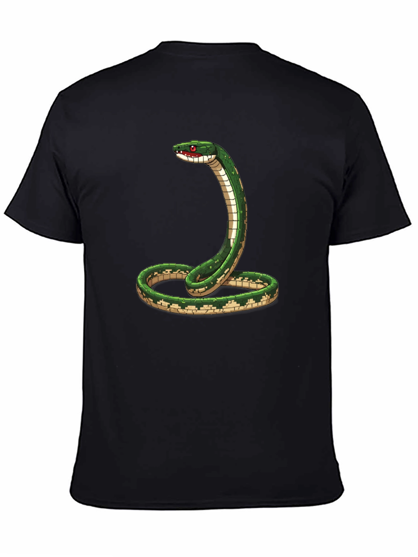 Black Snake Graphic Tee - Reptile Lover T-Shirt view 4
